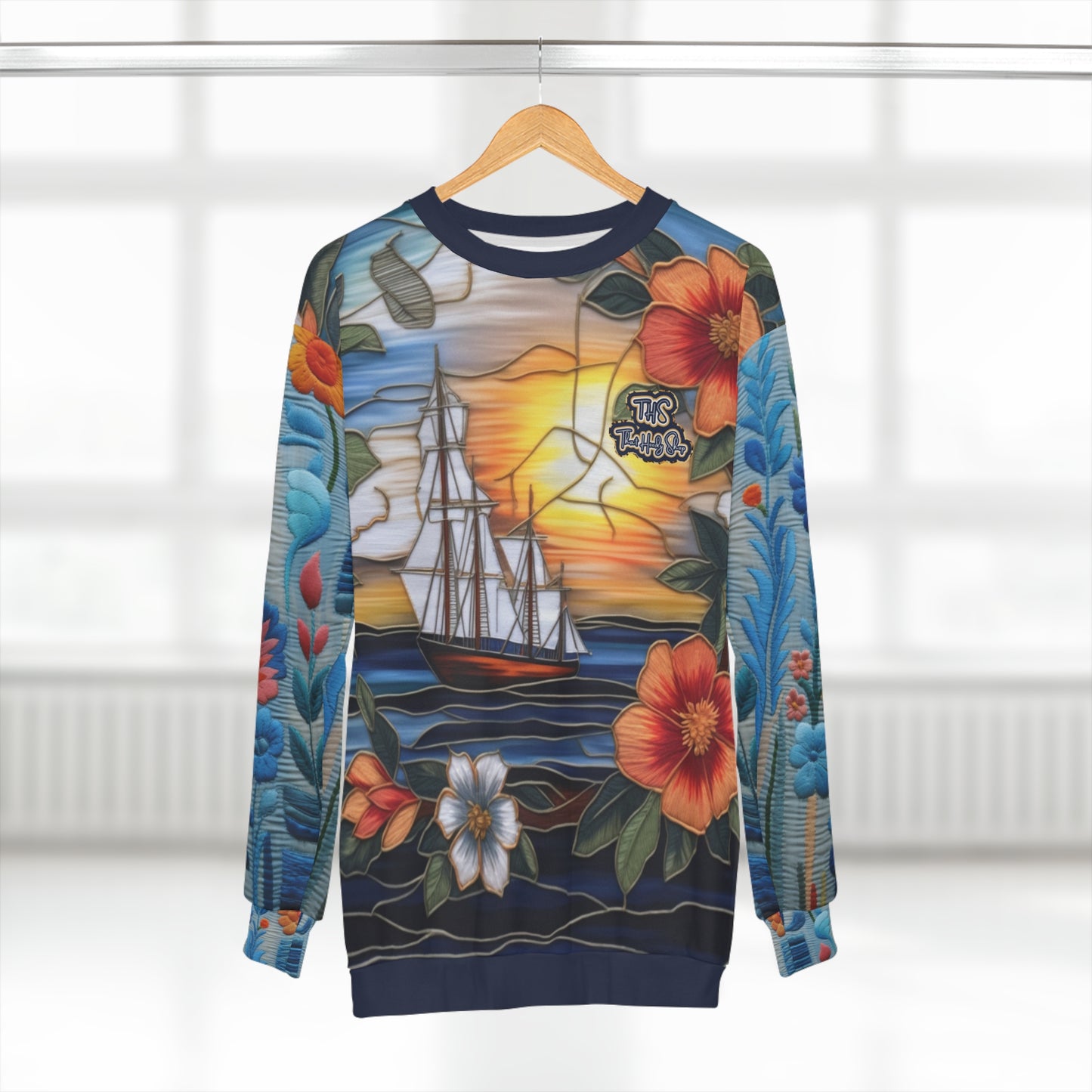 Island Jumper Hawaiian Plumeria Floral Unisex Sweatshirt