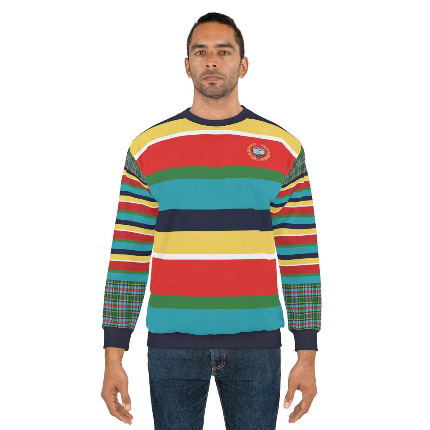Cowboy Cardigan Rugby Stripe Unisex Sweatshirt