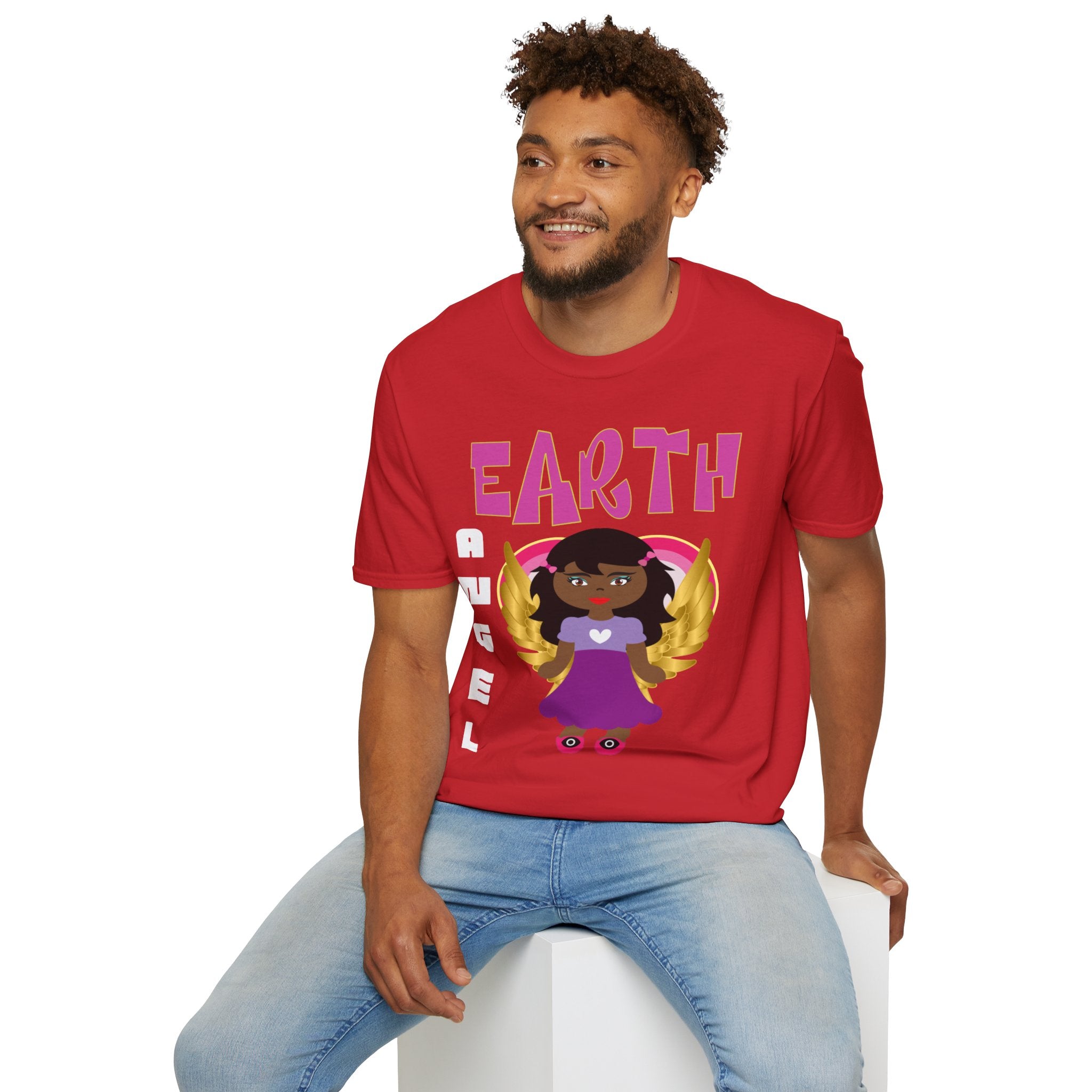 Earth Angel Black Girl Magic Unisex Softstyle T-Shirt