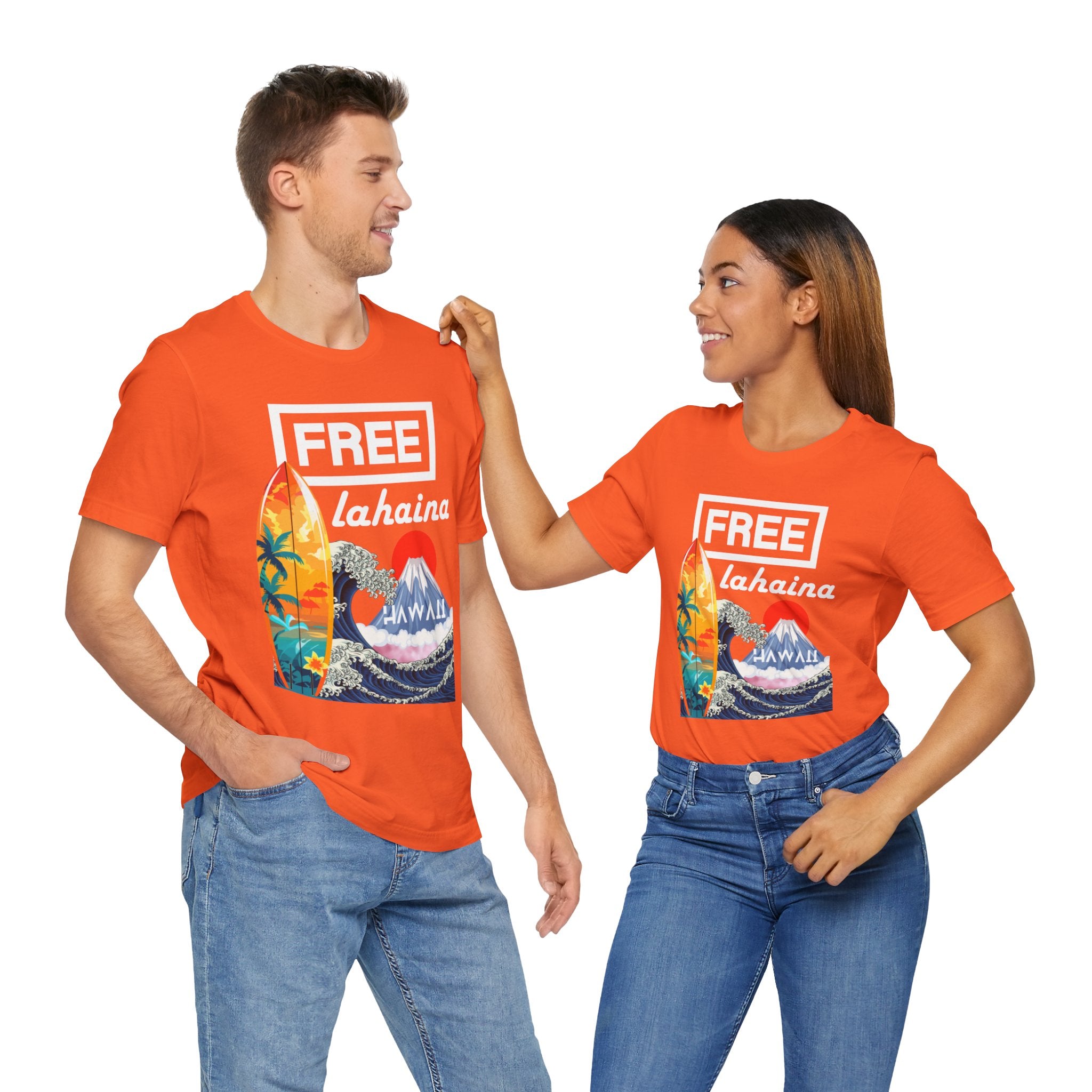 Free Lahaina Hawaii Short Sleeve Unisex Tee