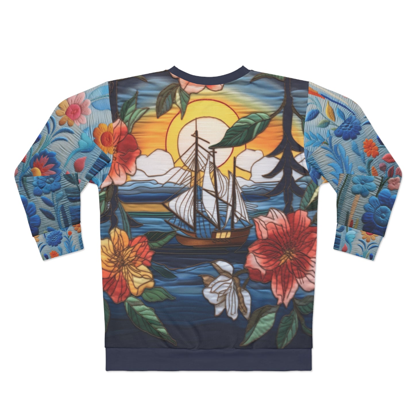 Island Jumper Hawaiian Plumeria Floral Unisex Sweatshirt