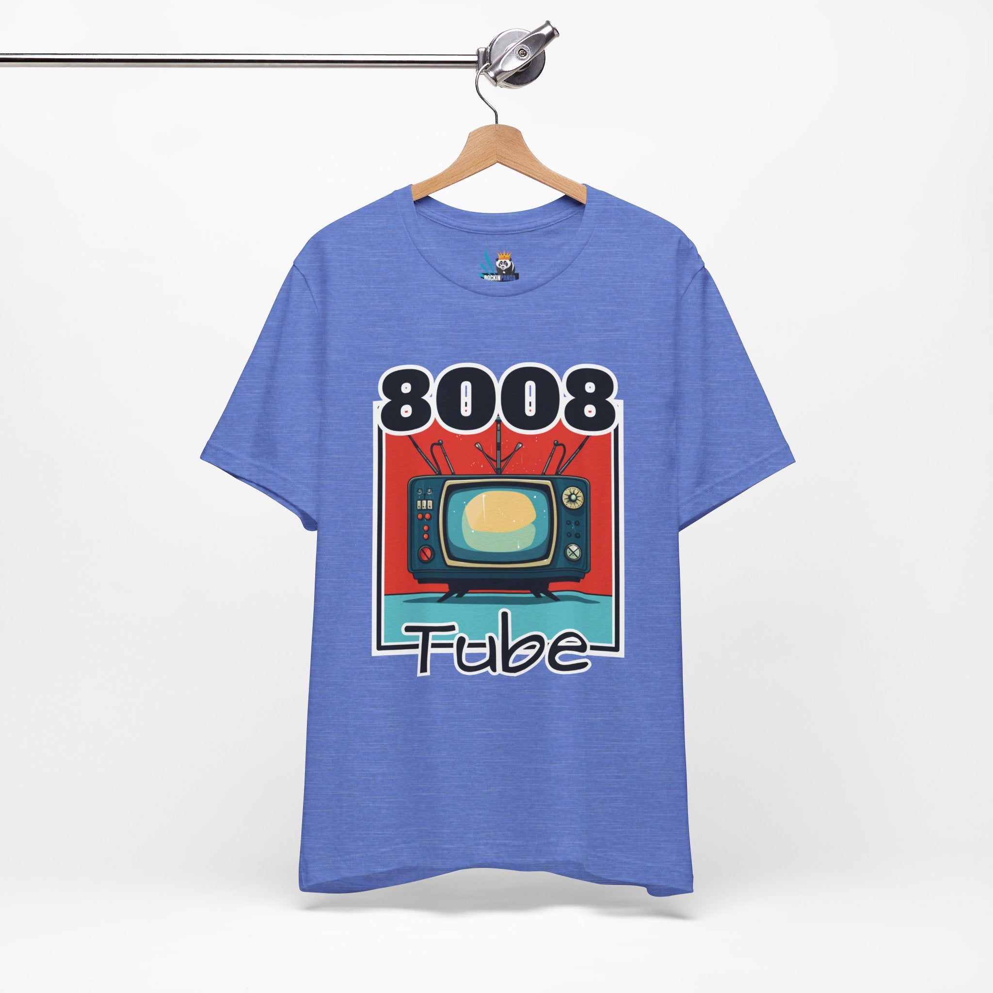 8008 Tube Vintage TV Print Unisex Short Sleeve Tee
