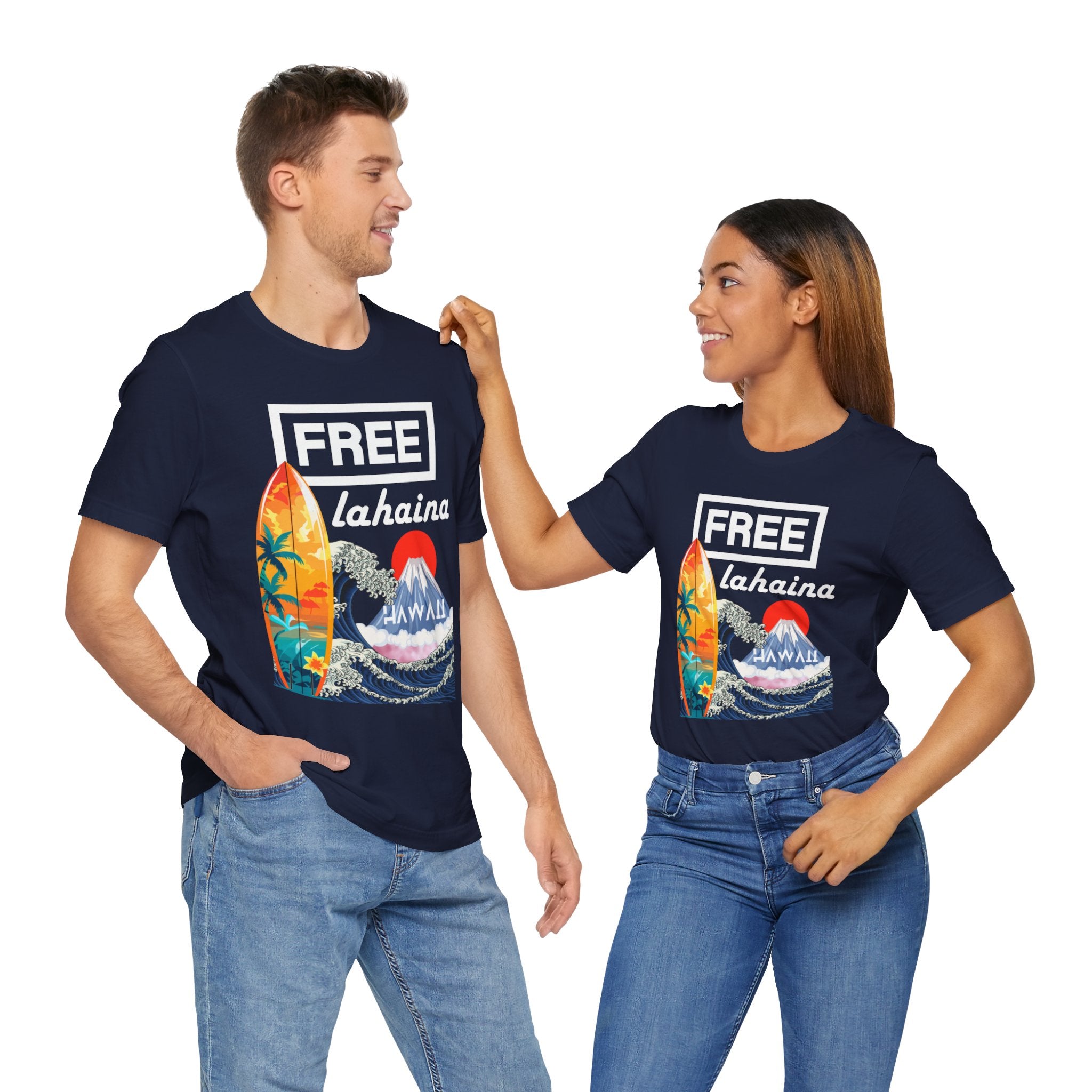 Free Lahaina Hawaii Short Sleeve Unisex Tee
