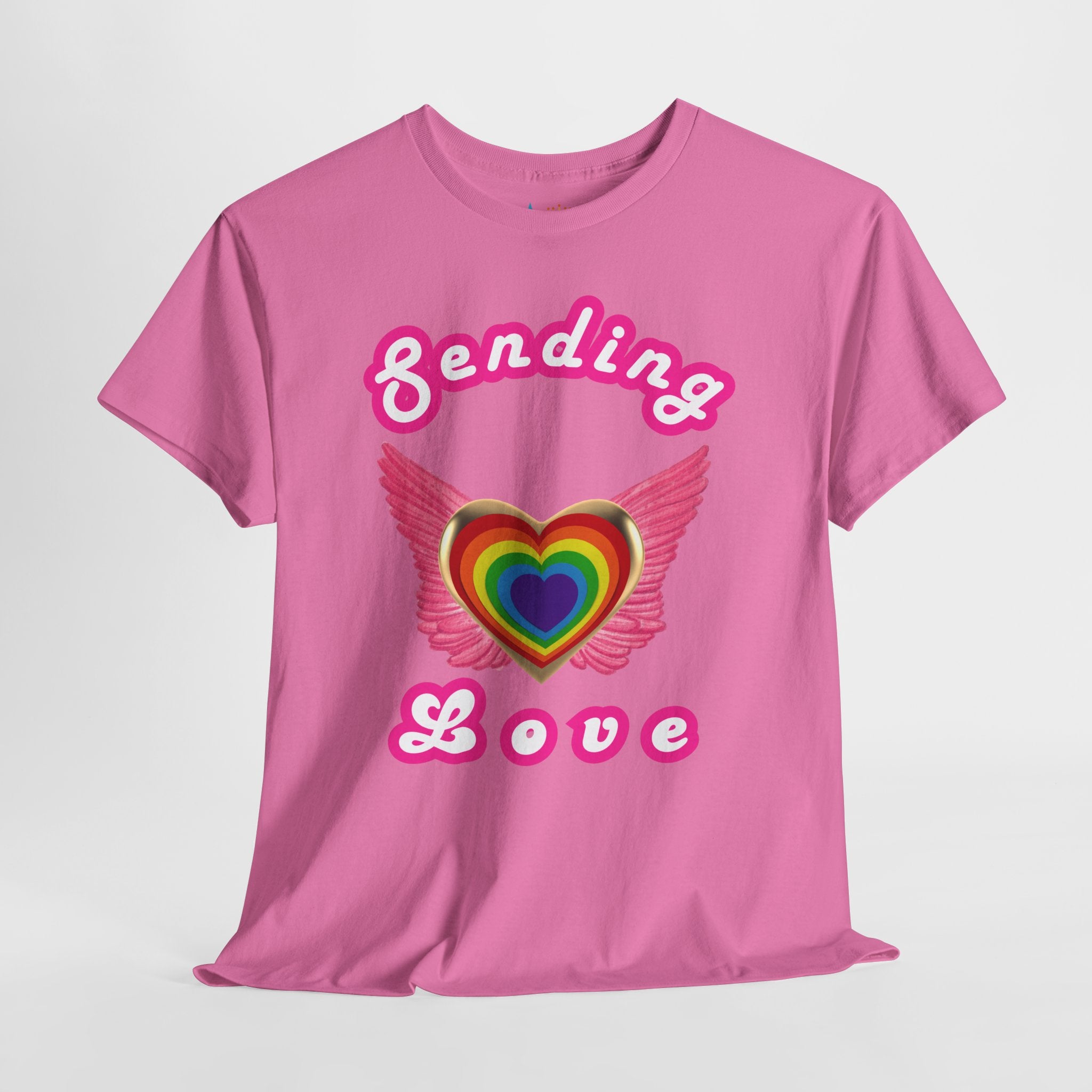 Sending Love Inspirational Heavyweight Unisex Tee