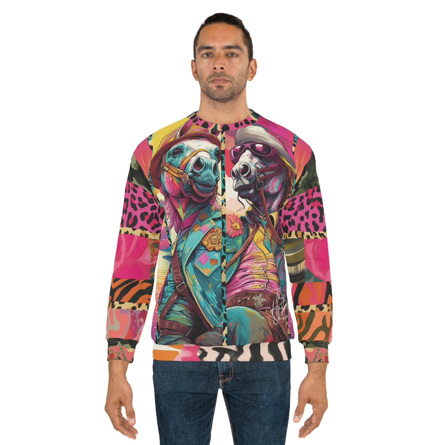 Clifford & Sam Intergalactic Horse Cowboys Unisex Sweatshirt