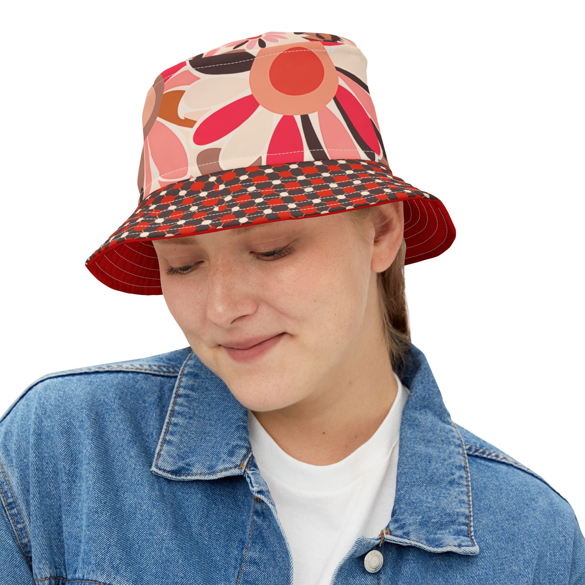 Sorbet & Spice Flower Power Vibrant Bucket Hat