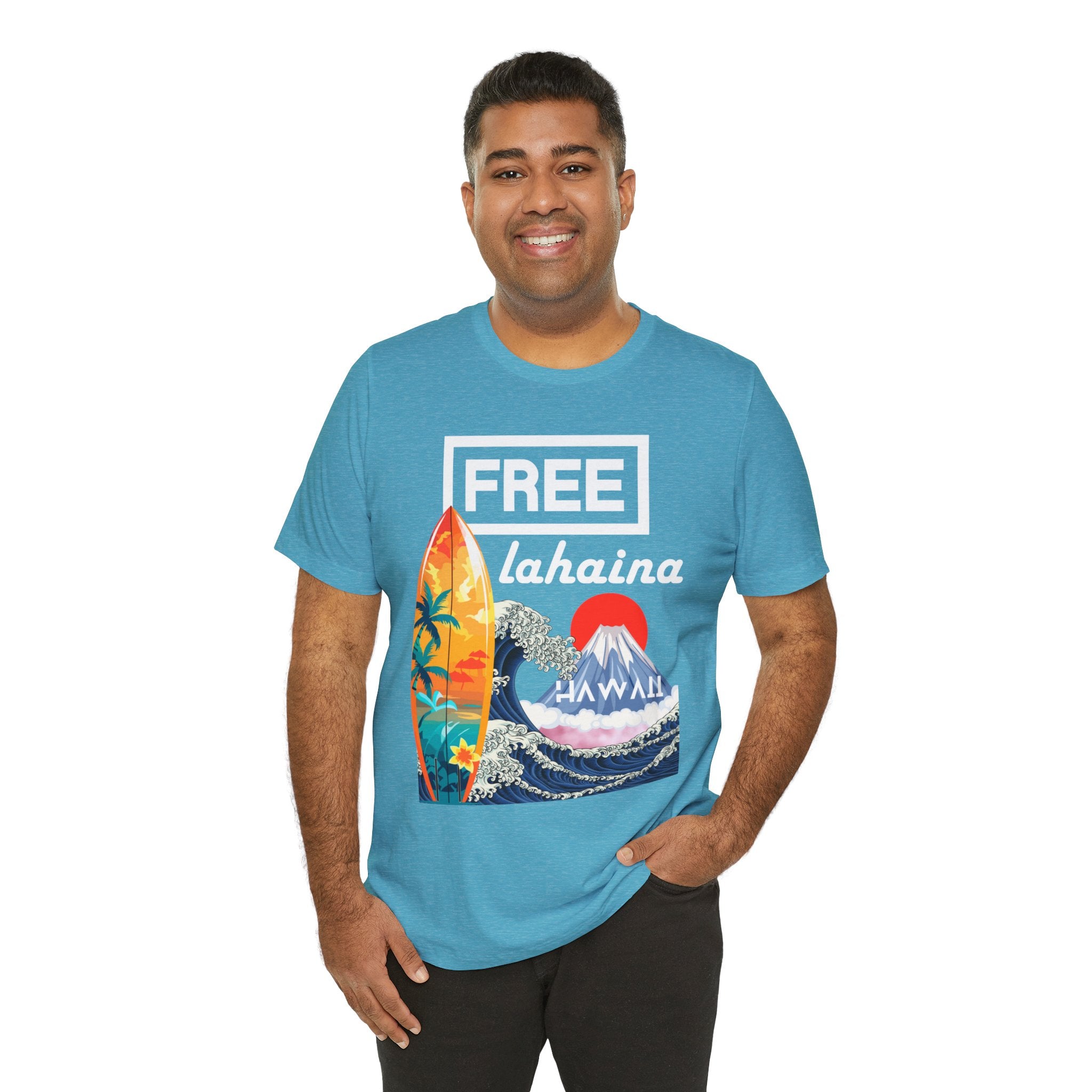 Free Lahaina Hawaii Short Sleeve Unisex Tee