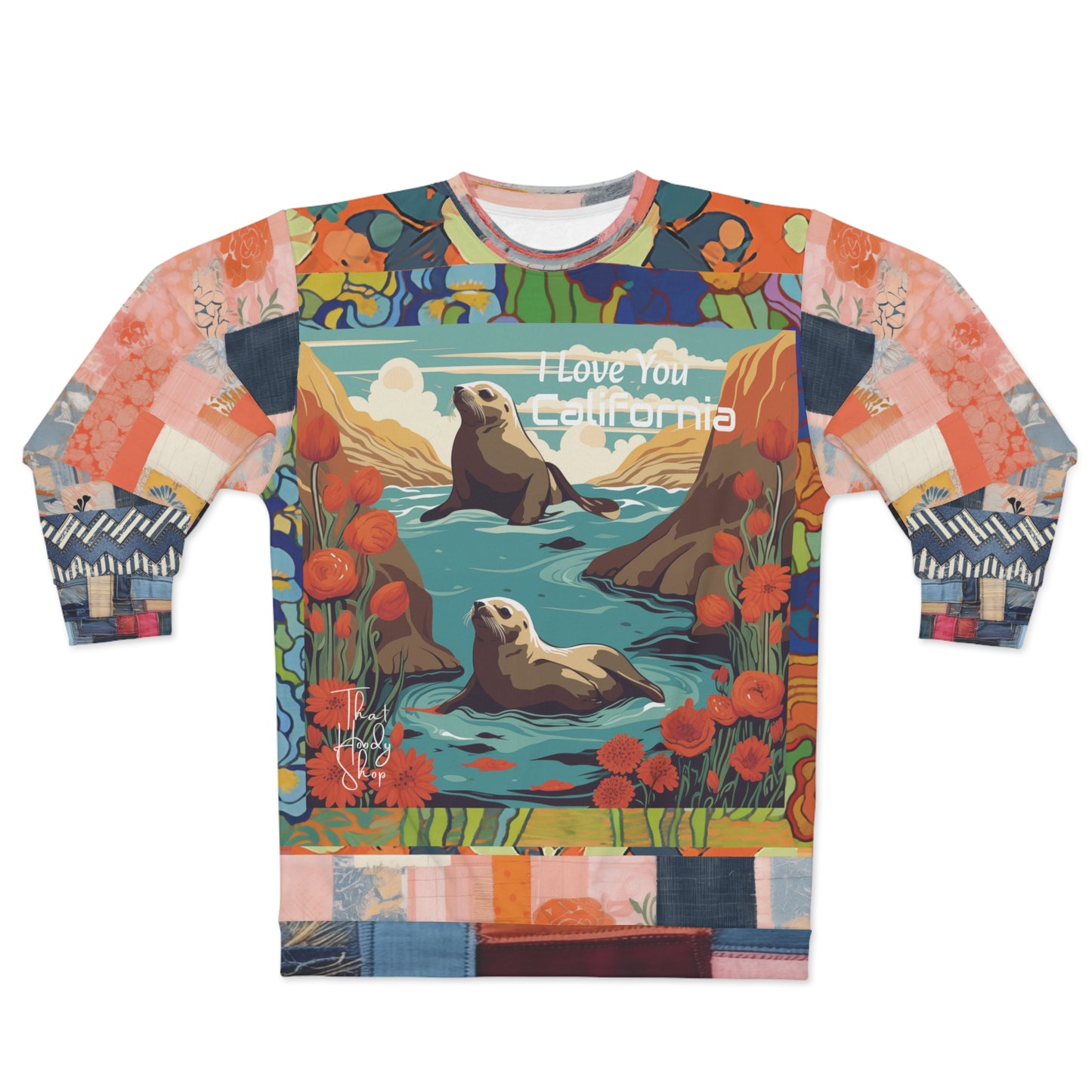 I Love You California - Mendocino Coast Sea Lions Unisex Sweatshirt