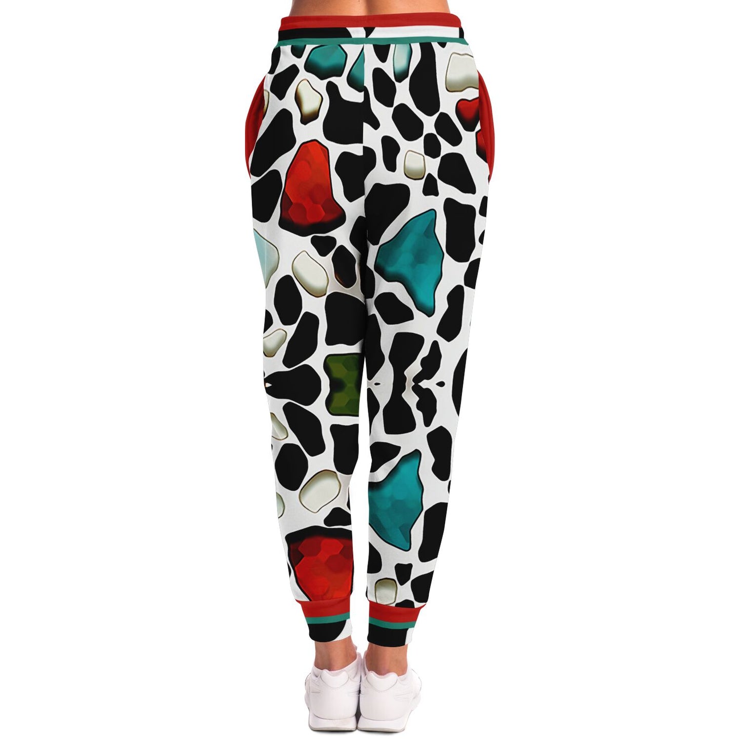 Red Jeweled Cow Eco-Poly Unisex Jogger