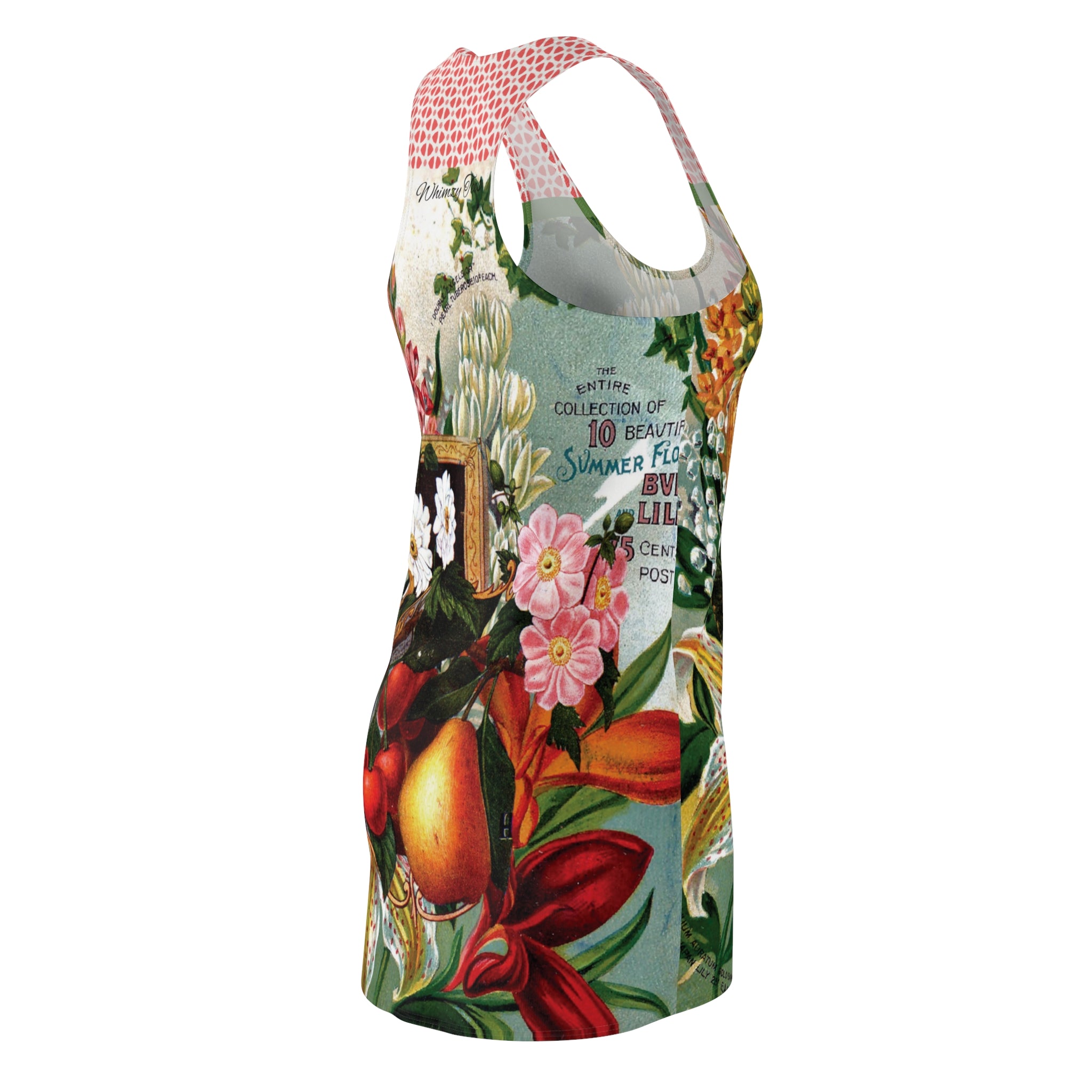 Juicy Fruit Vintage Floral Racerback Dress