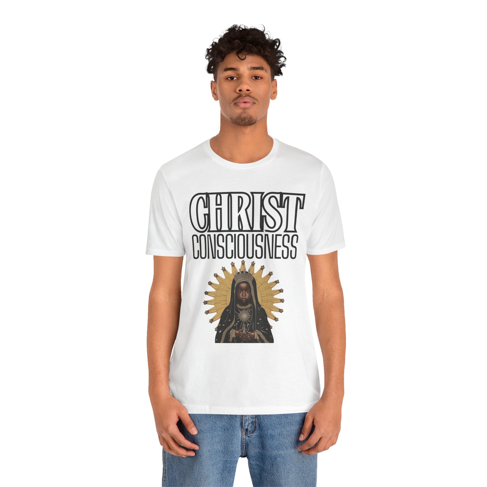 Christ Consciousness - Black Baby Jesus Short Sleeve Unisex Tee