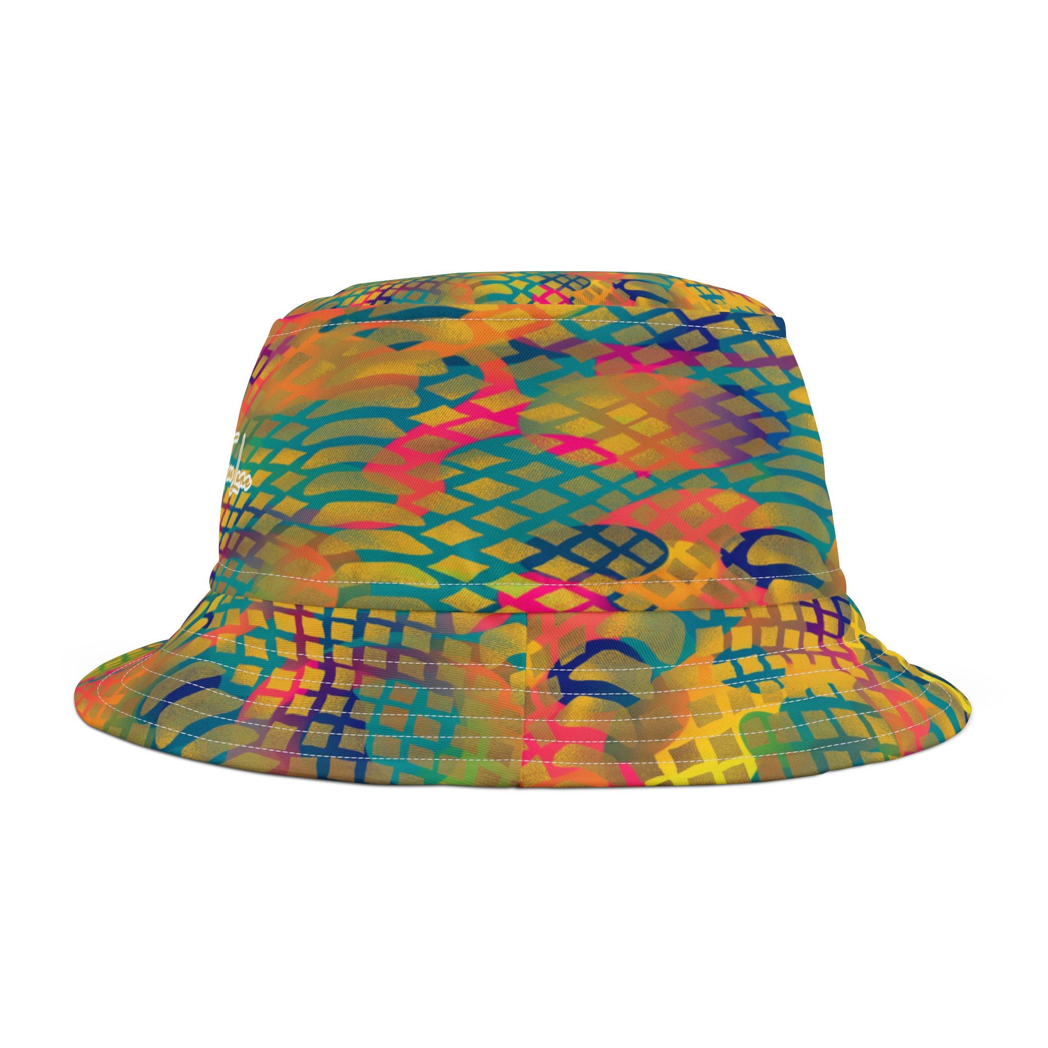 Snakeskin in Rainbow Vibrant Tie-Dye Bucket Hat