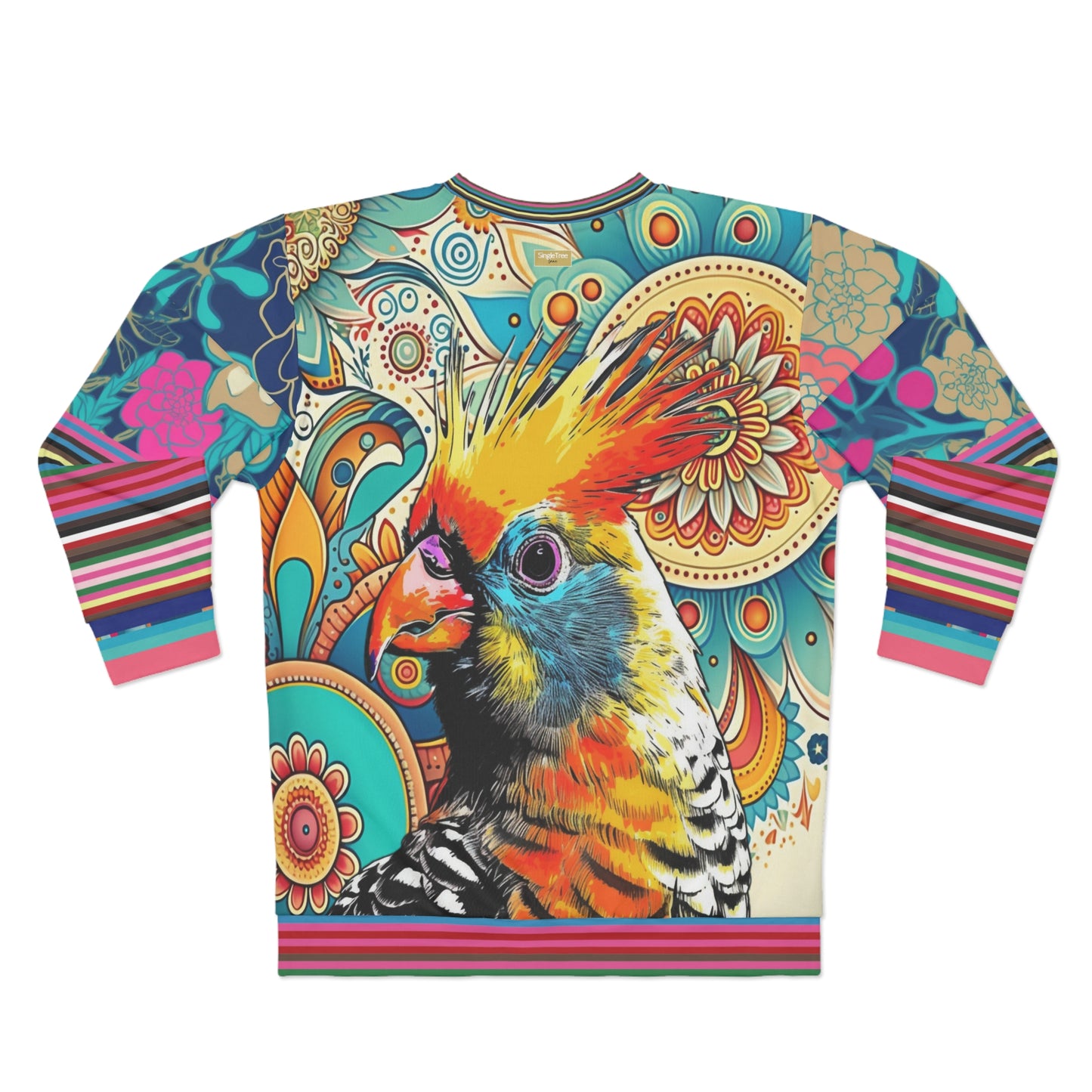 The Catamaran Cockatiel Floral Unisex Sweatshirt