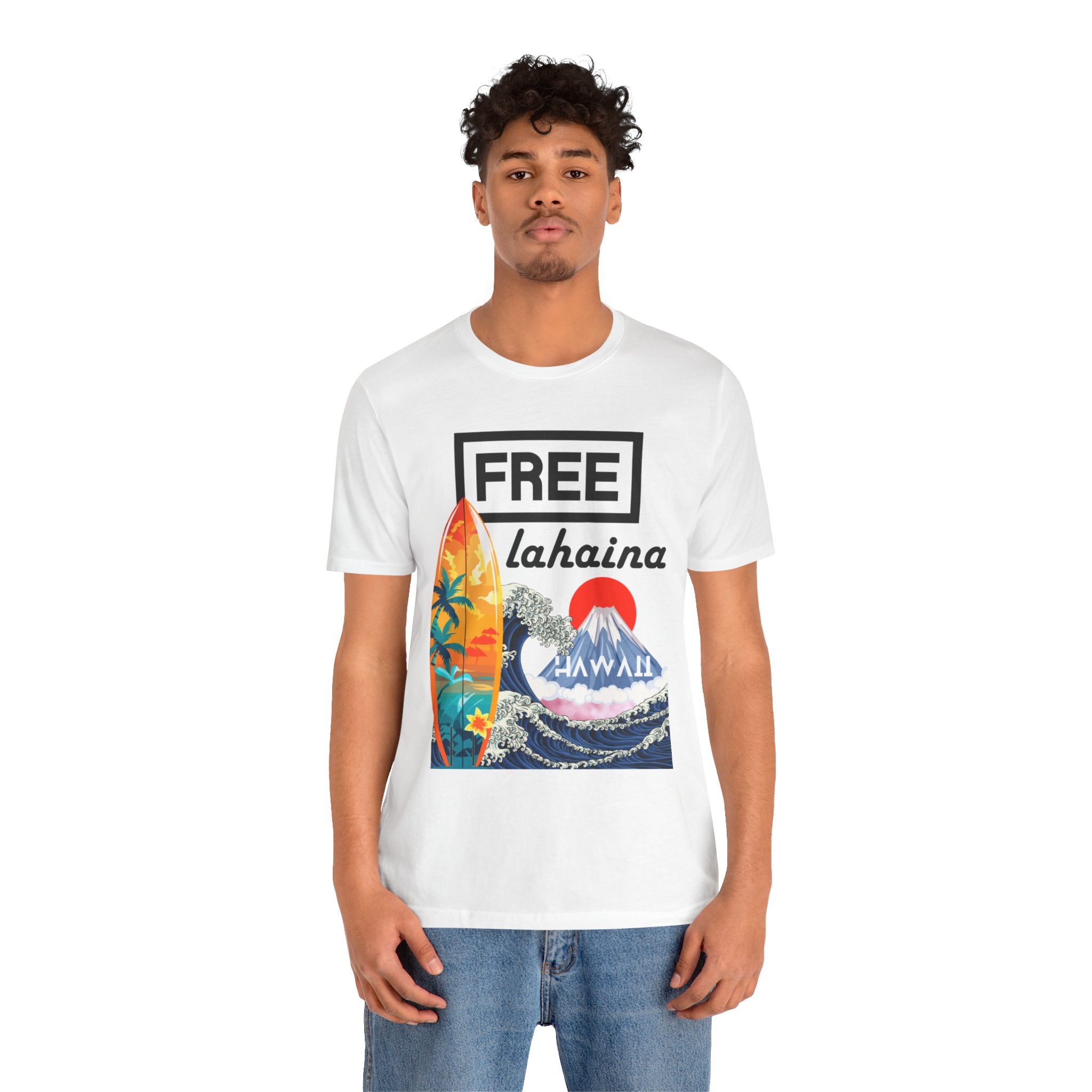Free Lahaina Hawaii Short Sleeve Unisex Tee