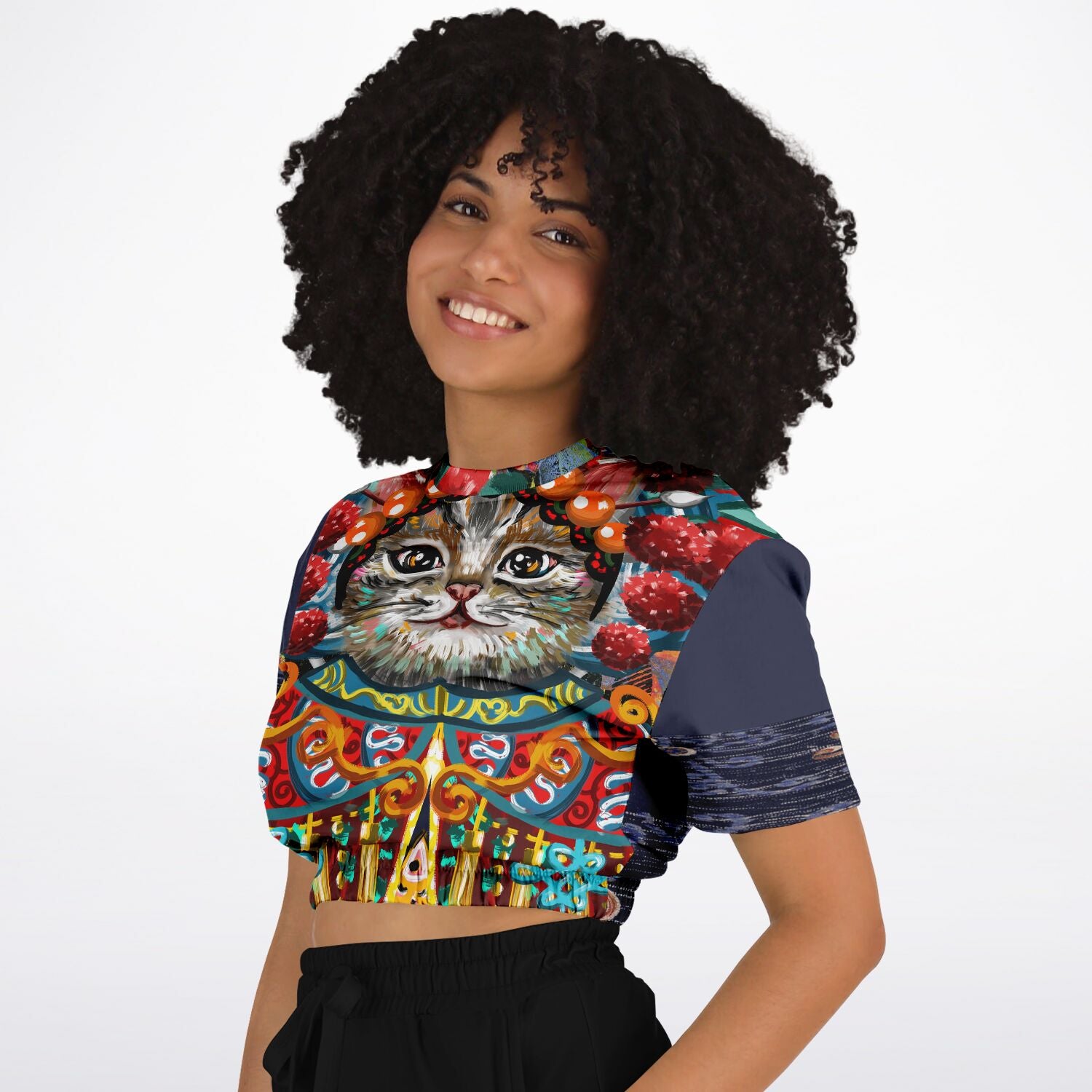Empress Kanako Cropped Short Sleeve Pullover