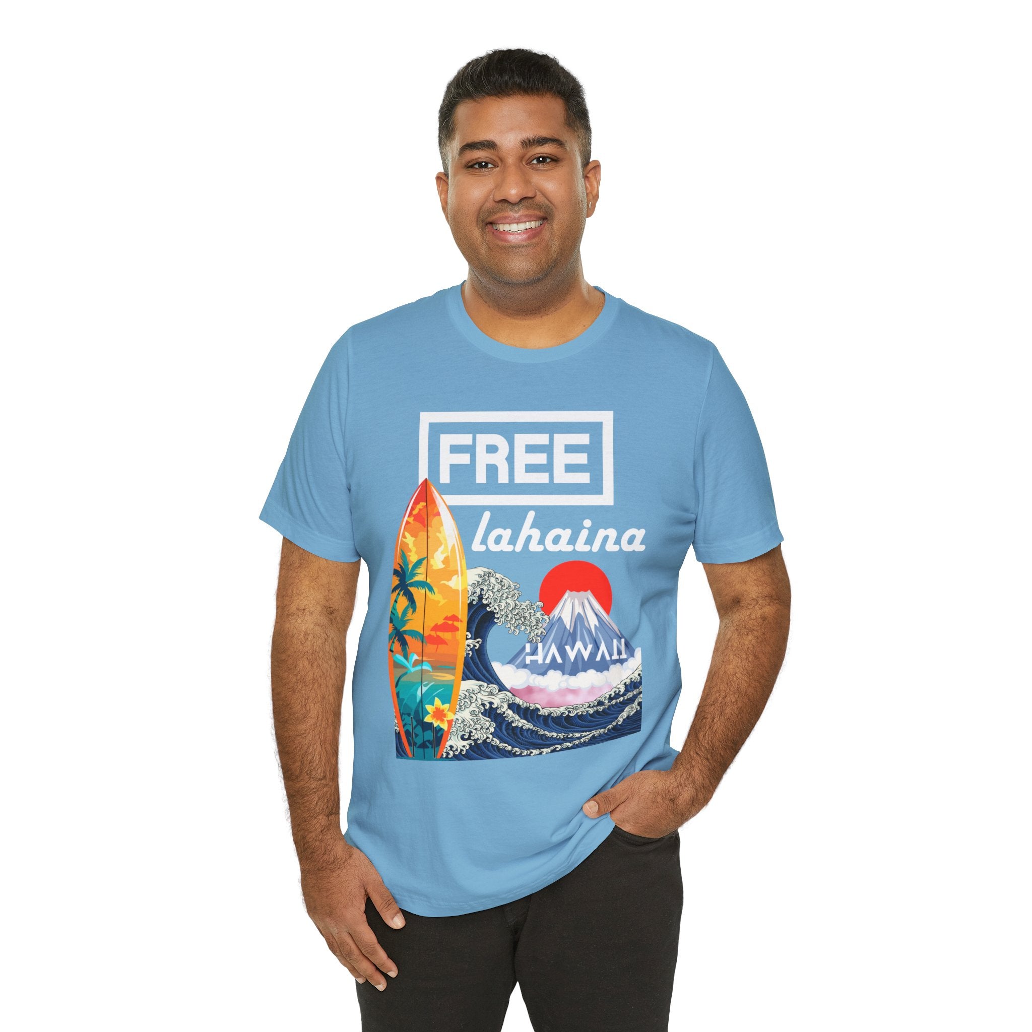 Free Lahaina Hawaii Short Sleeve Unisex Tee