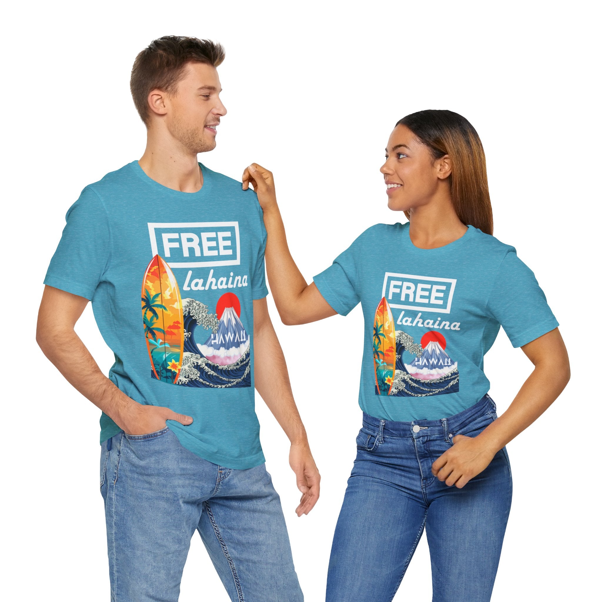 Free Lahaina Hawaii Short Sleeve Unisex Tee