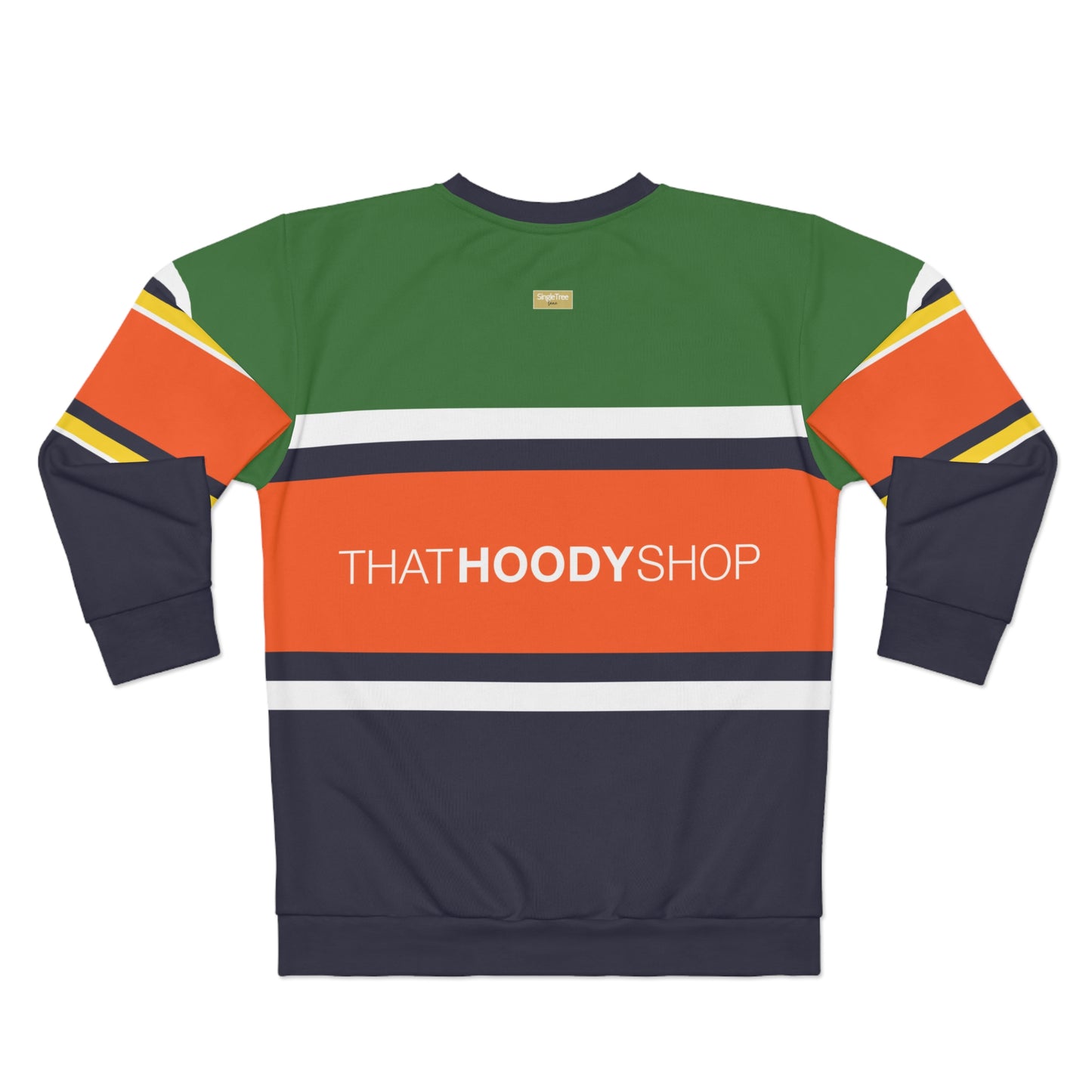 Huntfield Green Barbarian Rugby Stripe Unisex Sweatshirt
