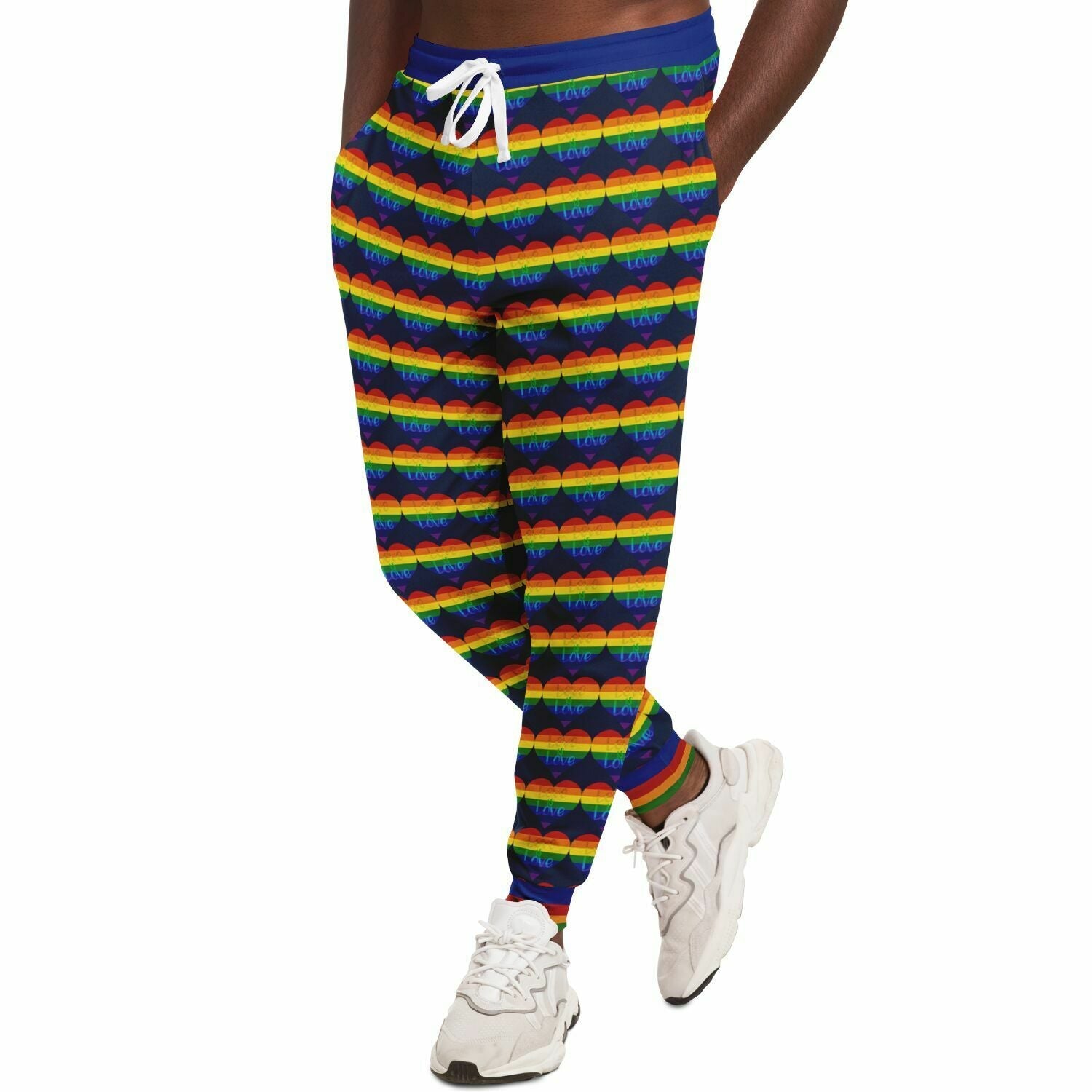 Love is Love in Sailor Navy Eco-Poly Unisex Joggers