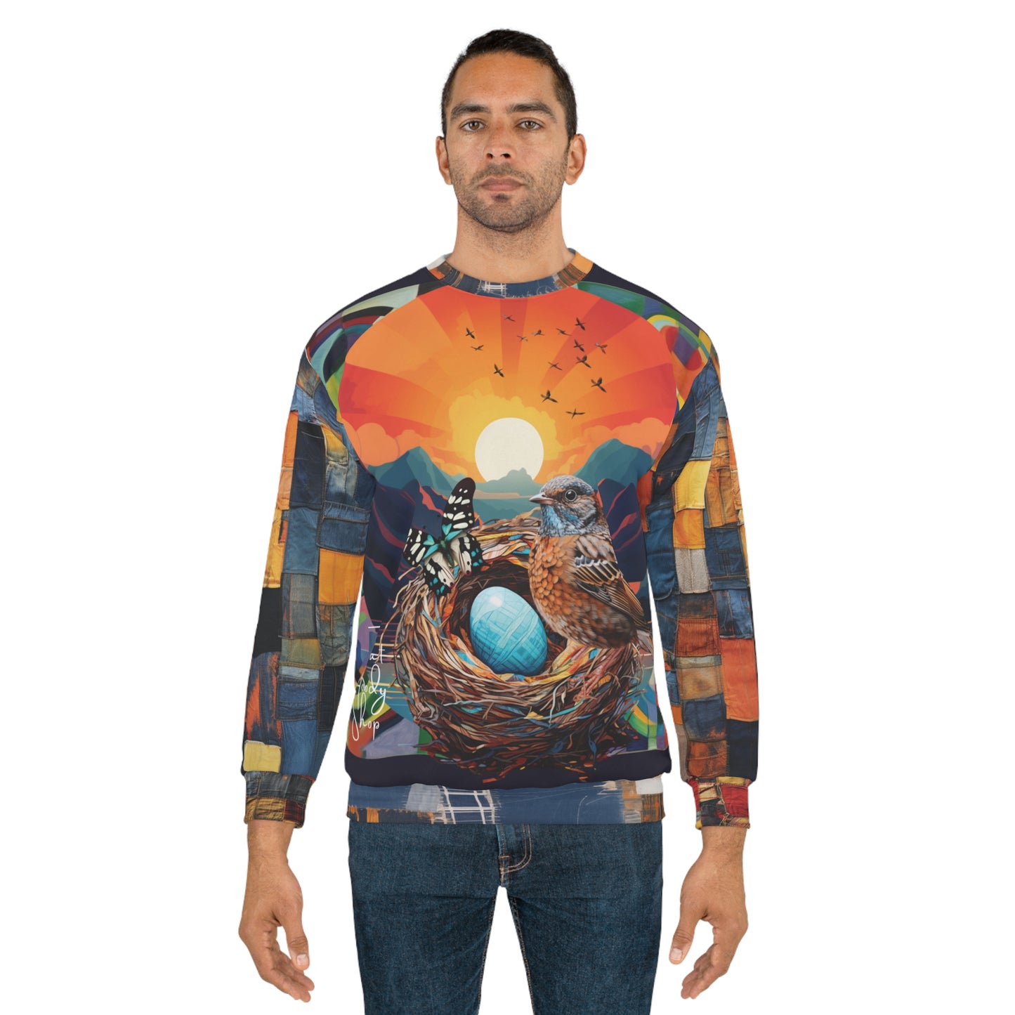 A Mother's Love in Nature Print Unisex Sweatshirt