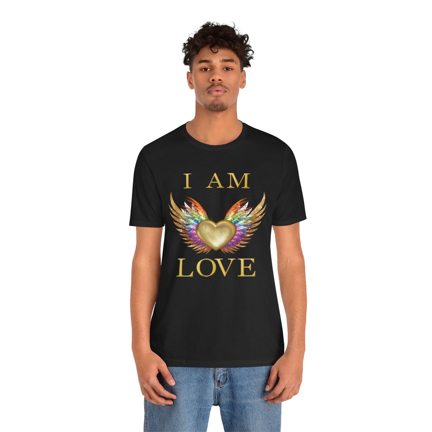 I am Love Angel Wings Short Sleeve Tee