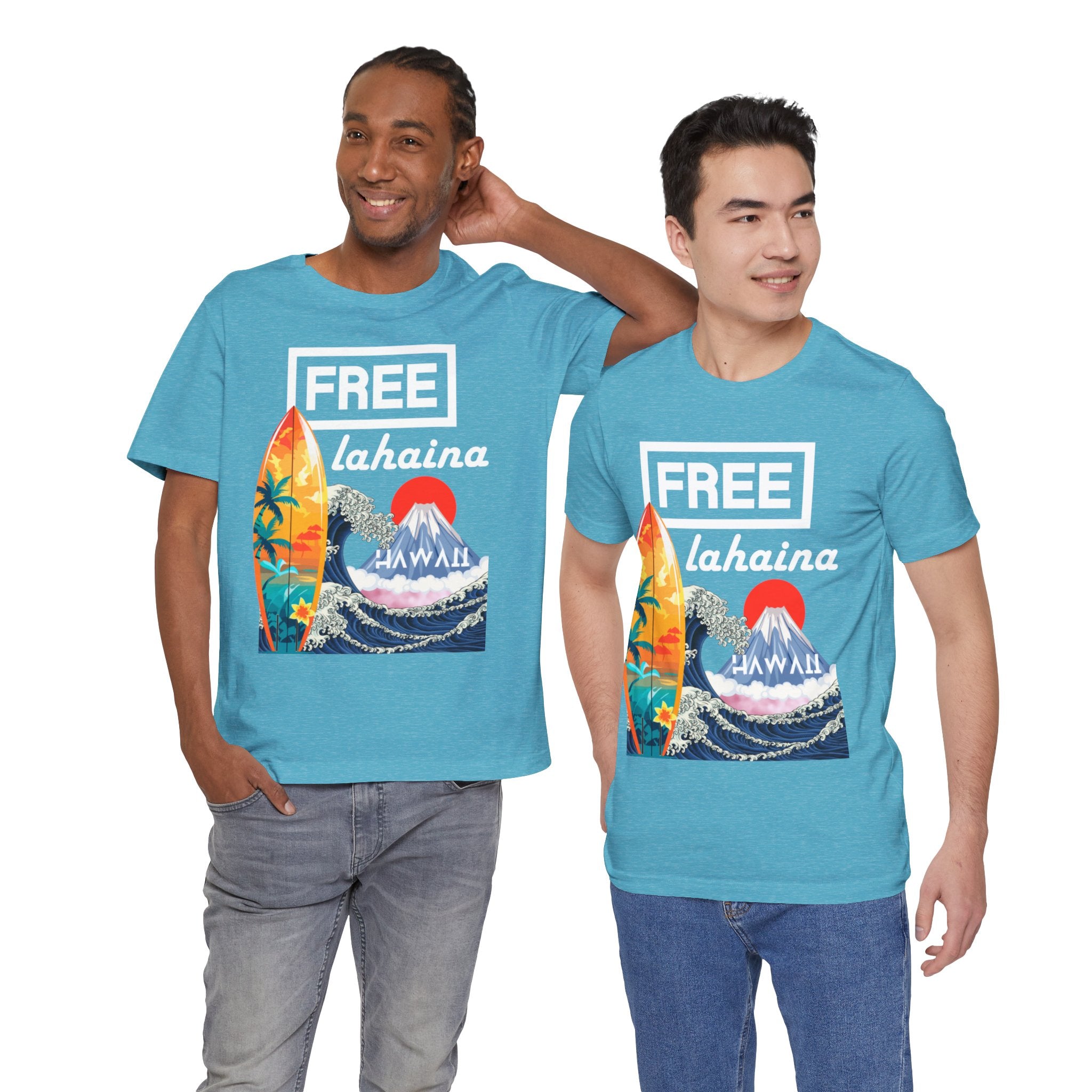 Free Lahaina Hawaii Short Sleeve Unisex Tee