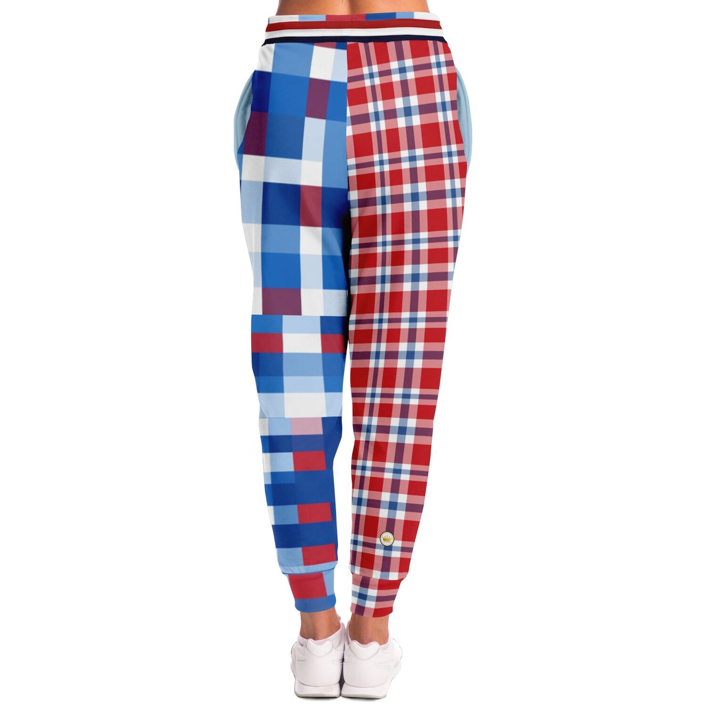 Independence Day Abstract Plaid Eco-Poly Unisex Joggers