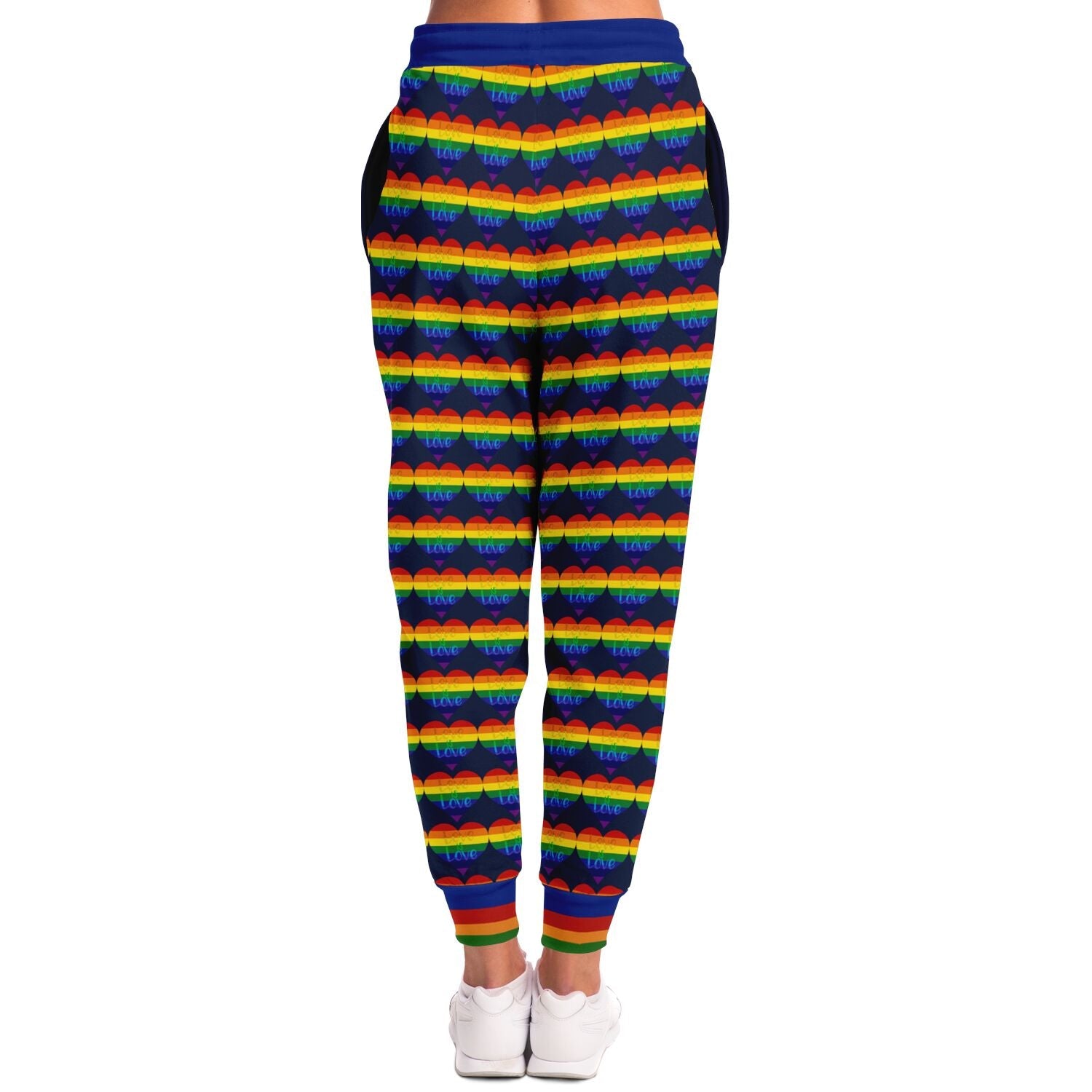 Love is Love in Sailor Navy Eco-Poly Unisex Joggers