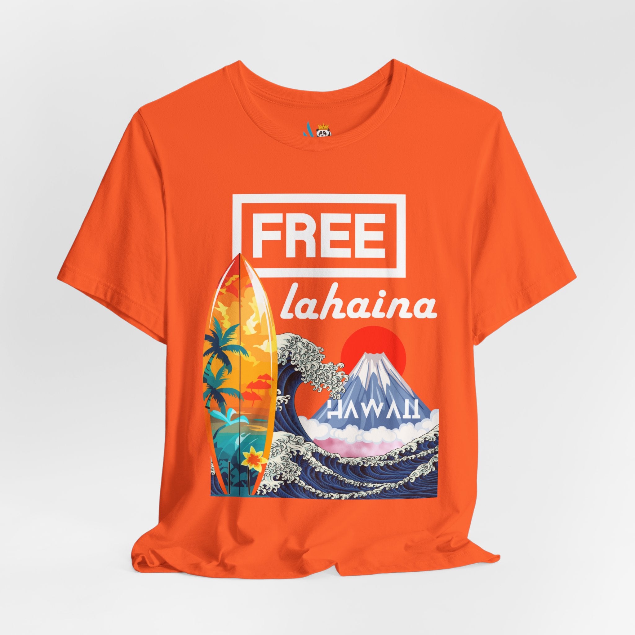 Free Lahaina Hawaii Short Sleeve Unisex Tee