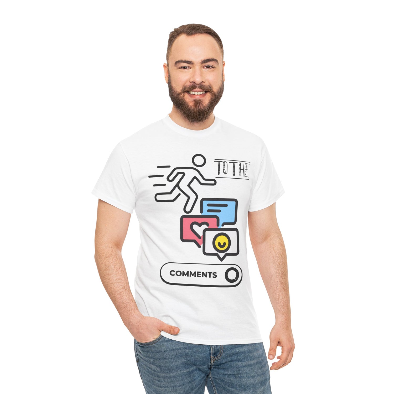 Straight to the Comments Heavyweight Unisex Tee