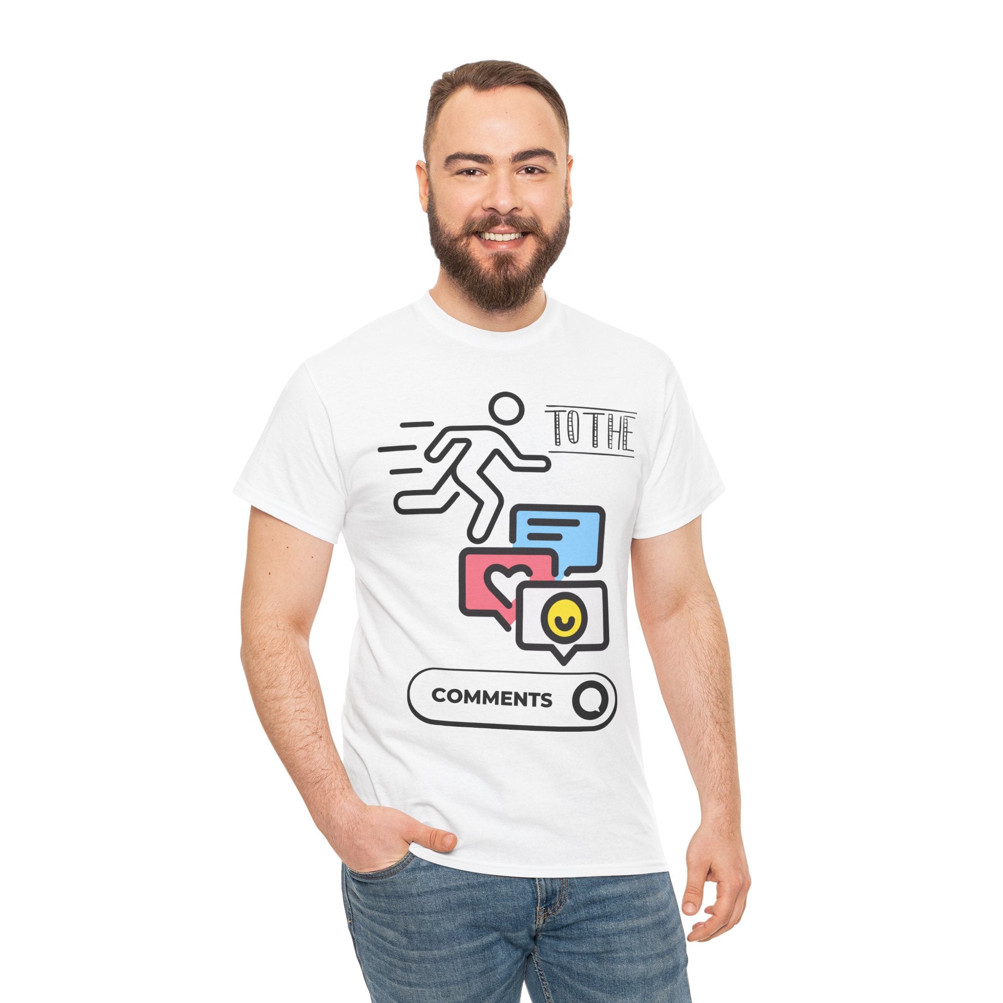 Straight to the Comments Heavyweight Unisex Tee