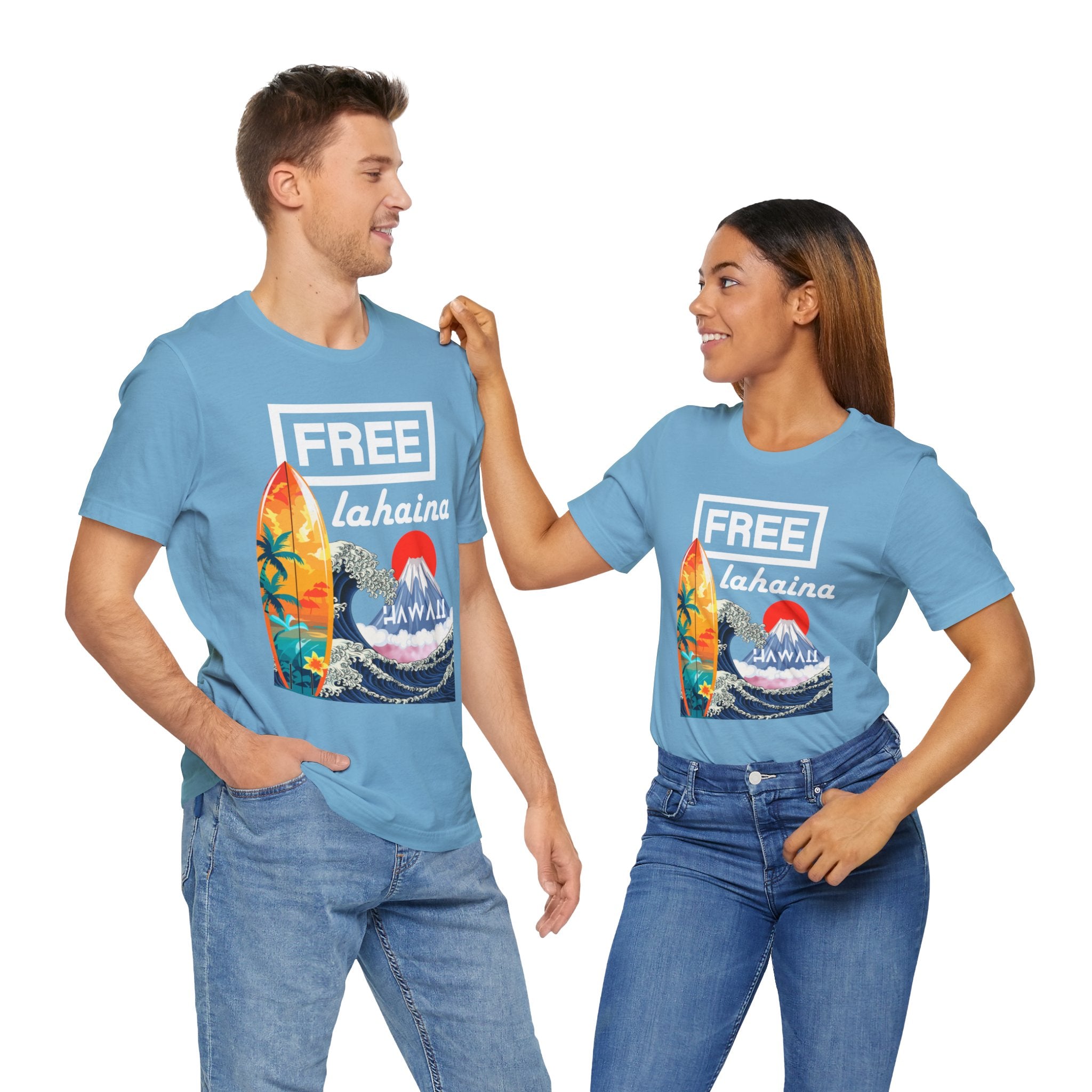 Free Lahaina Hawaii Short Sleeve Unisex Tee