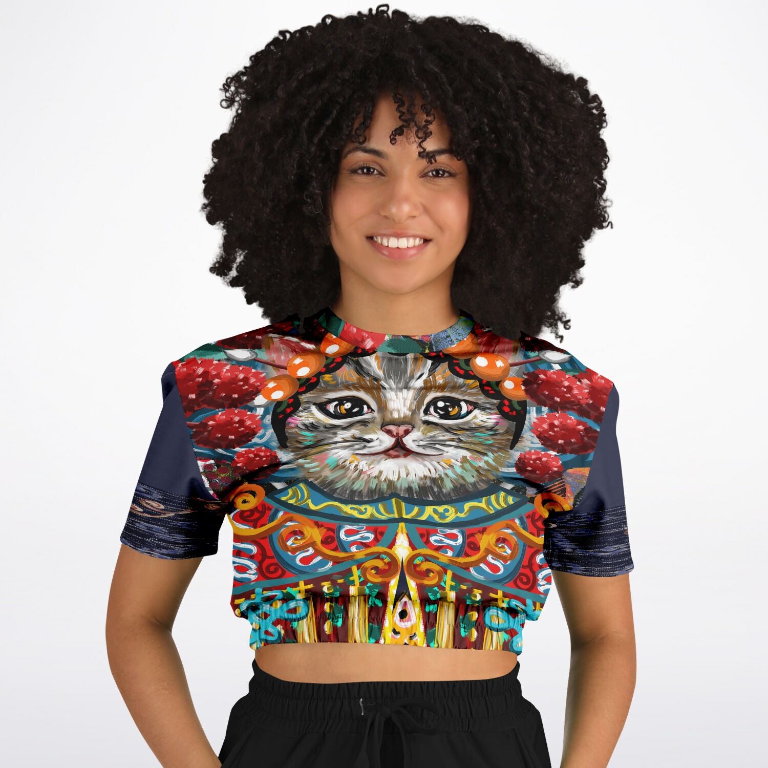 Empress Kanako Cropped Short Sleeve Pullover