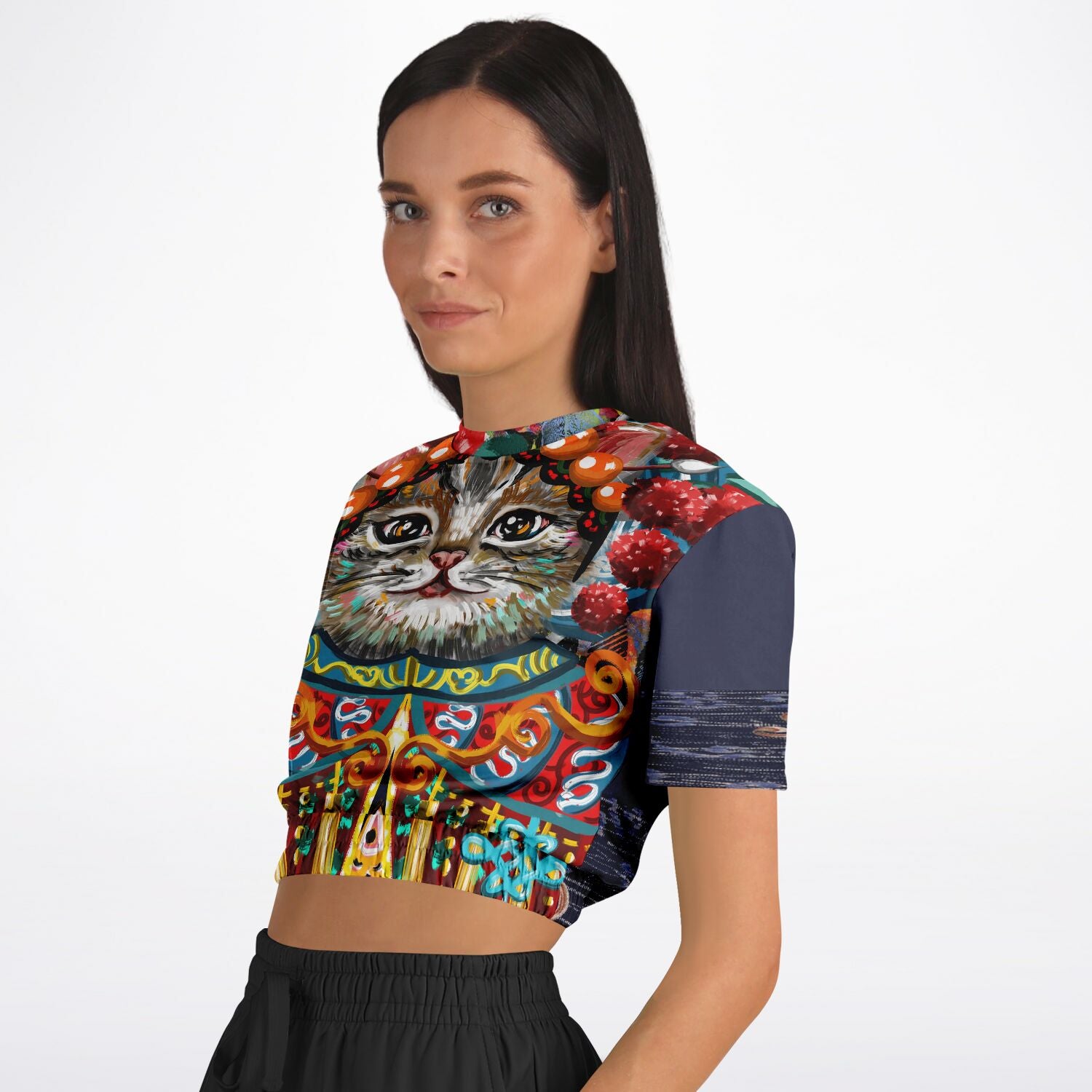 Empress Kanako Cropped Short Sleeve Pullover