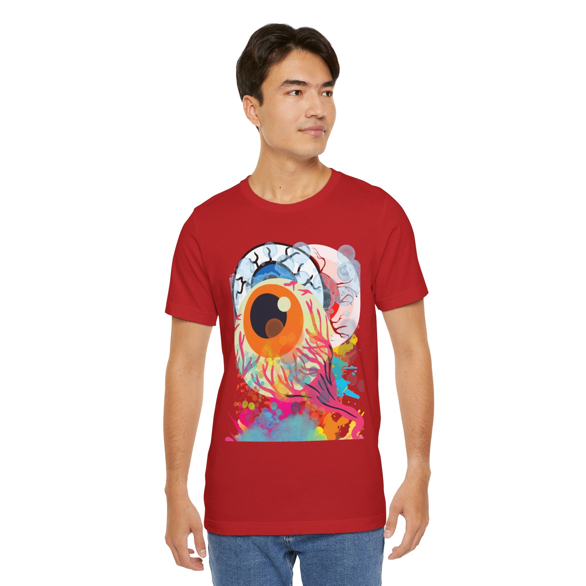 Eyes in Abstract Unisex Short Sleeve Tee