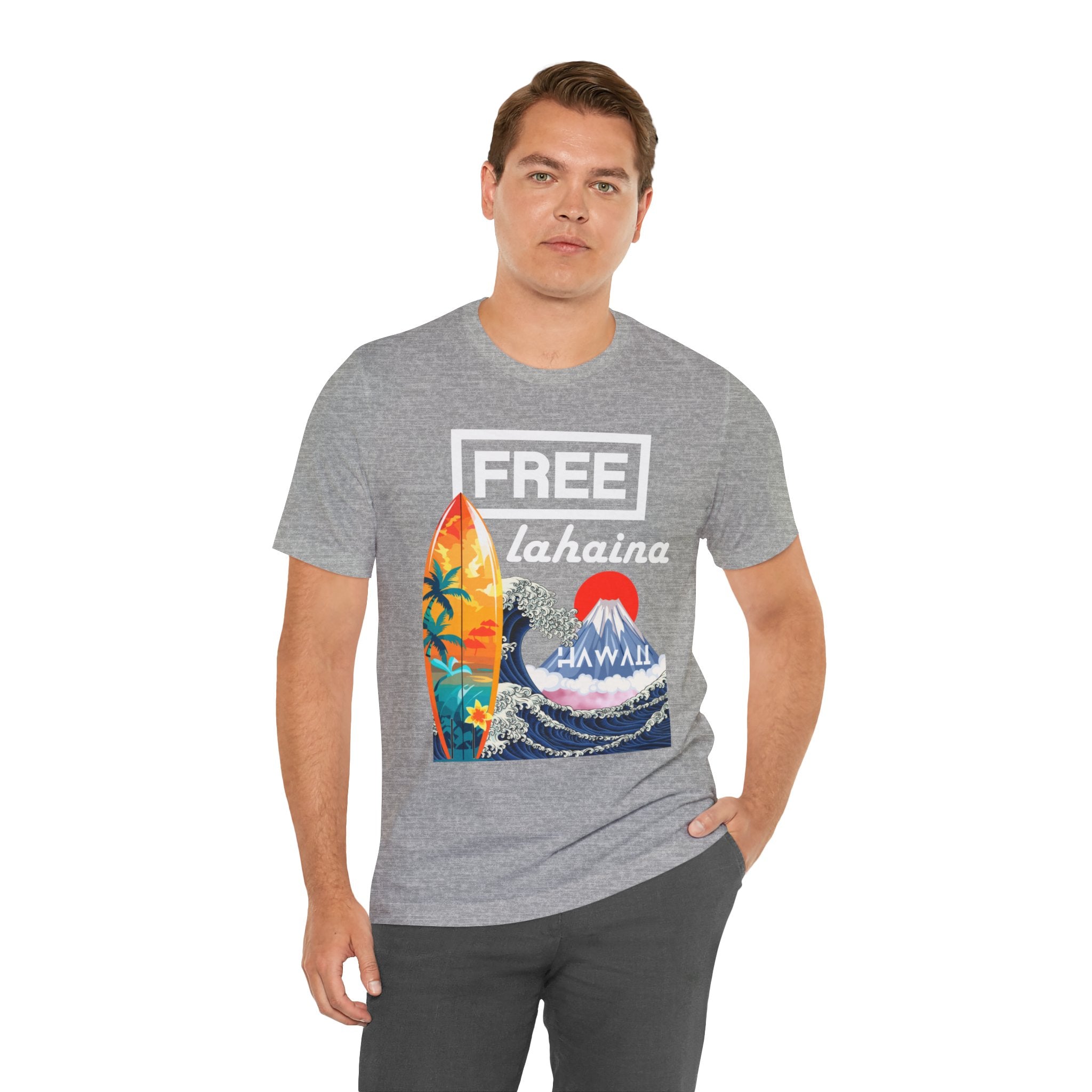 Free Lahaina Hawaii Short Sleeve Unisex Tee