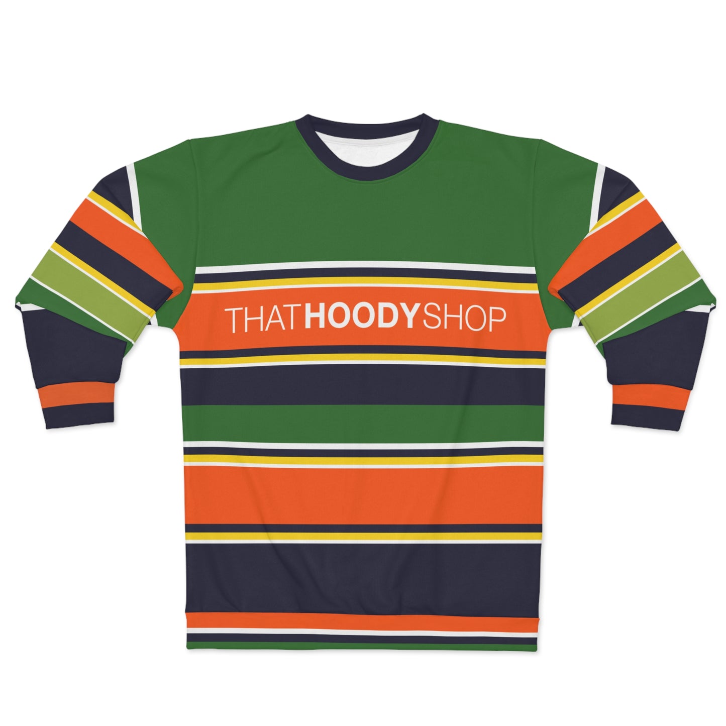 Snappy Pappy Orange Barbarian Rugby Stripe Unisex Sweatshirt