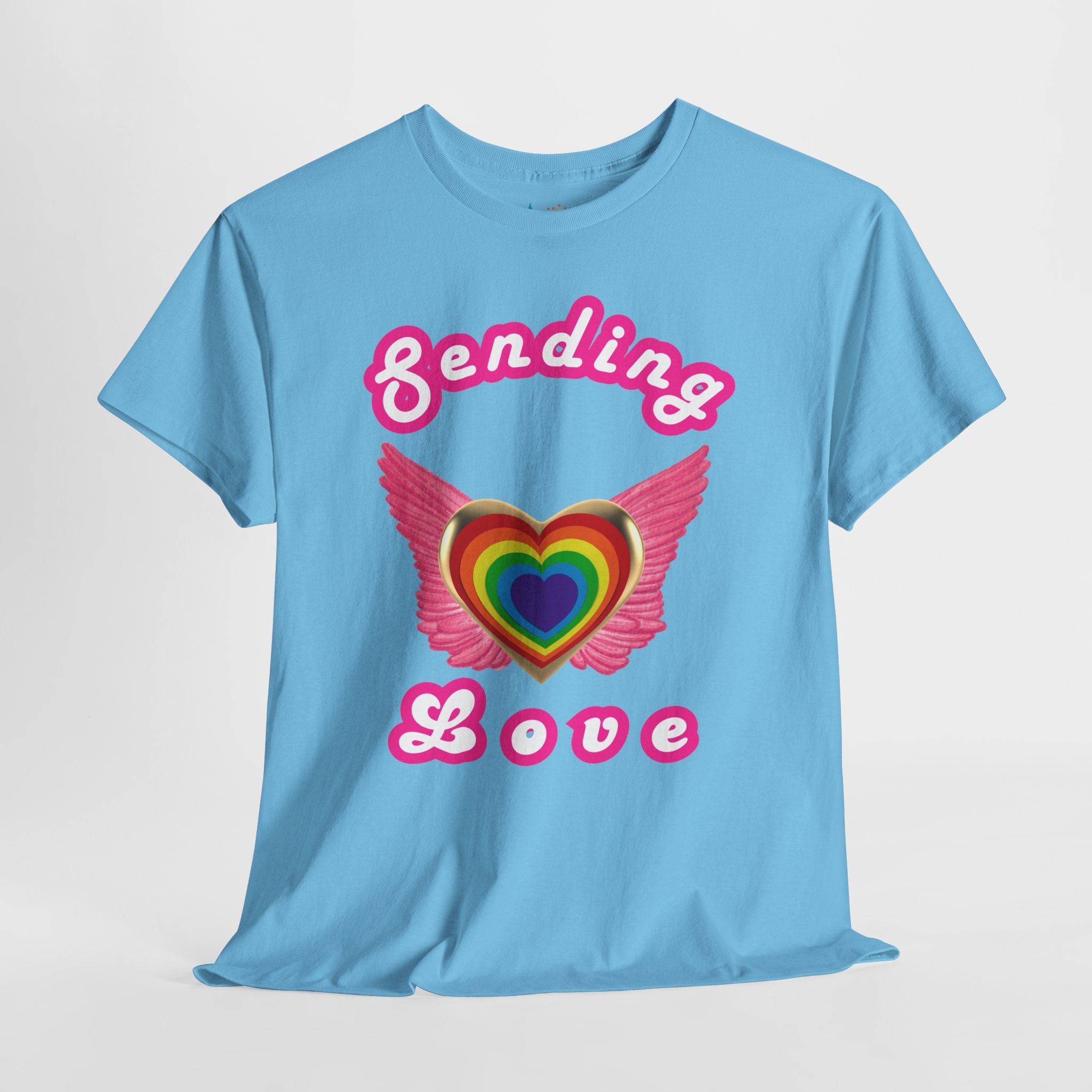 Sending Love Inspirational Heavyweight Unisex Tee