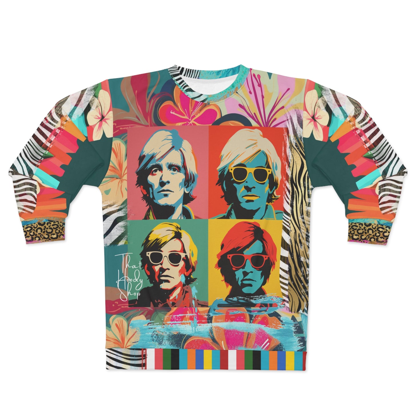 Man in Transition Quadriptych Pop Art Unisex Sweatshirt