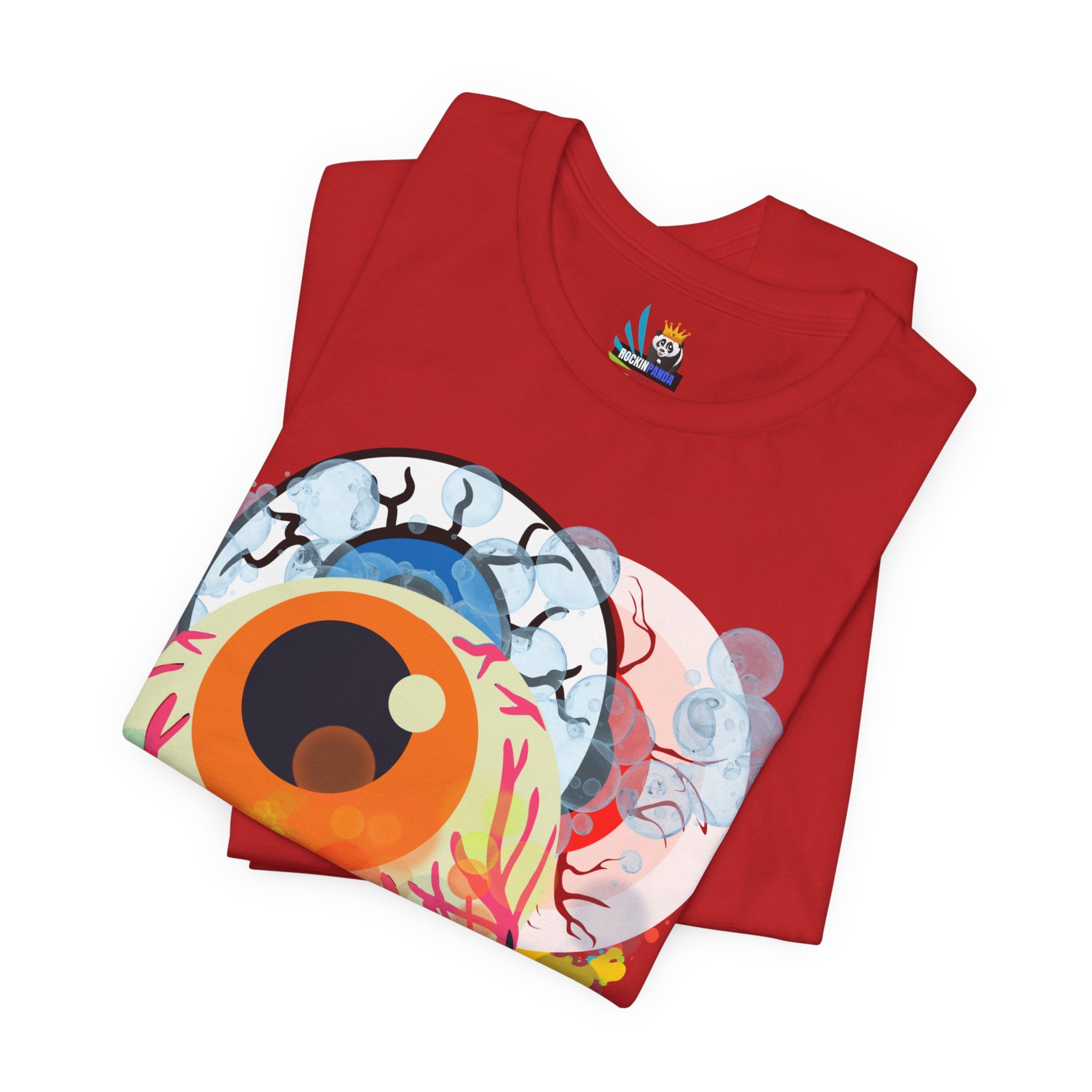 Eyes in Abstract Unisex Short Sleeve Tee