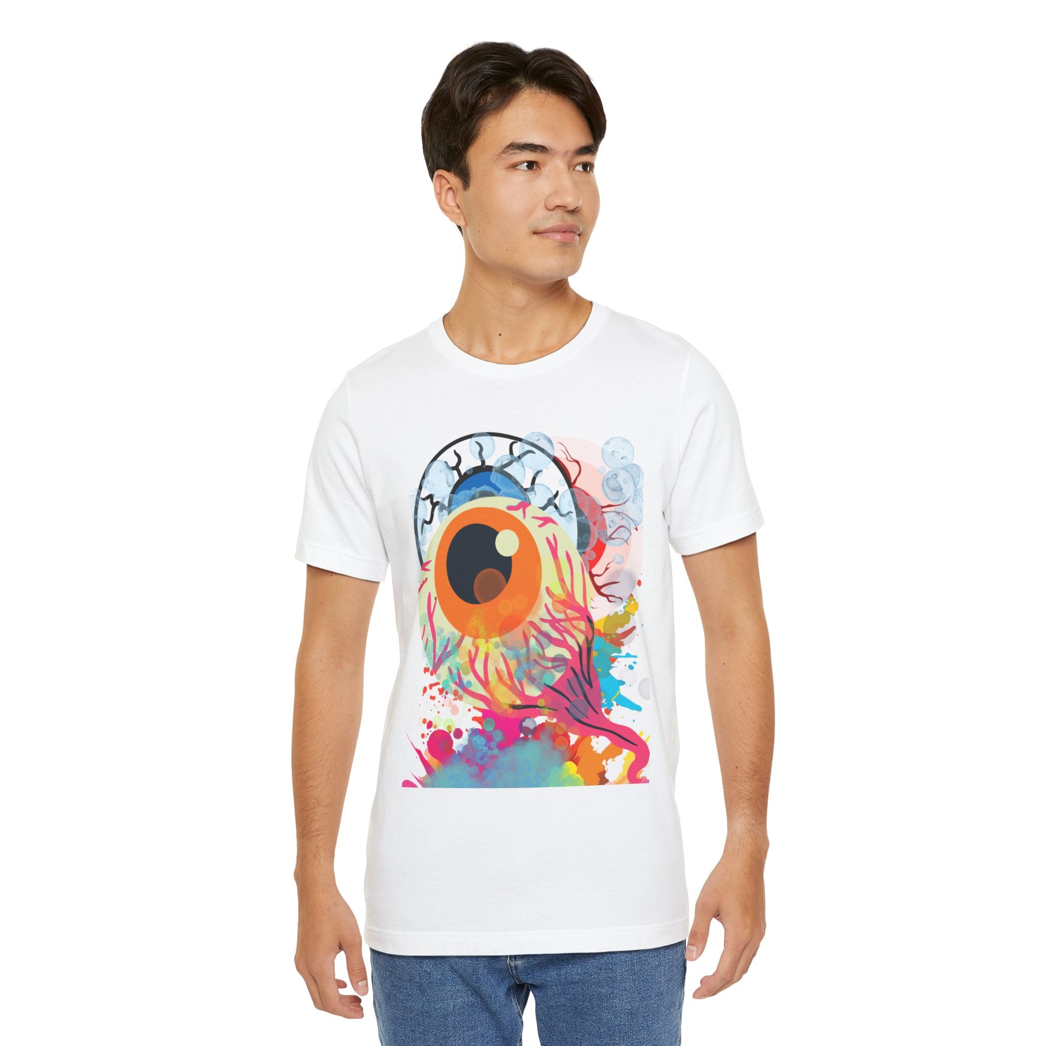 Eyes in Abstract Unisex Short Sleeve Tee
