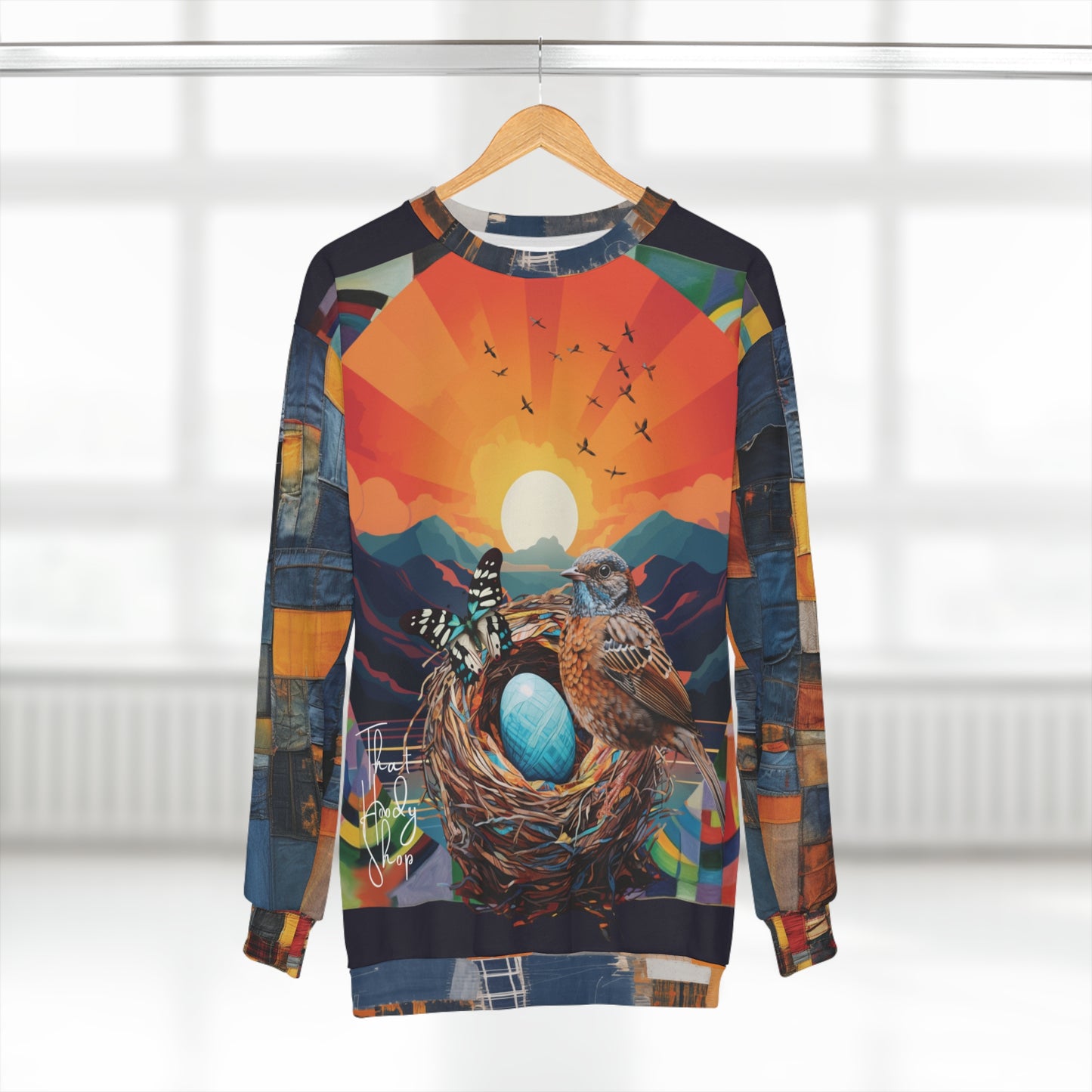 A Mother's Love in Nature Print Unisex Sweatshirt