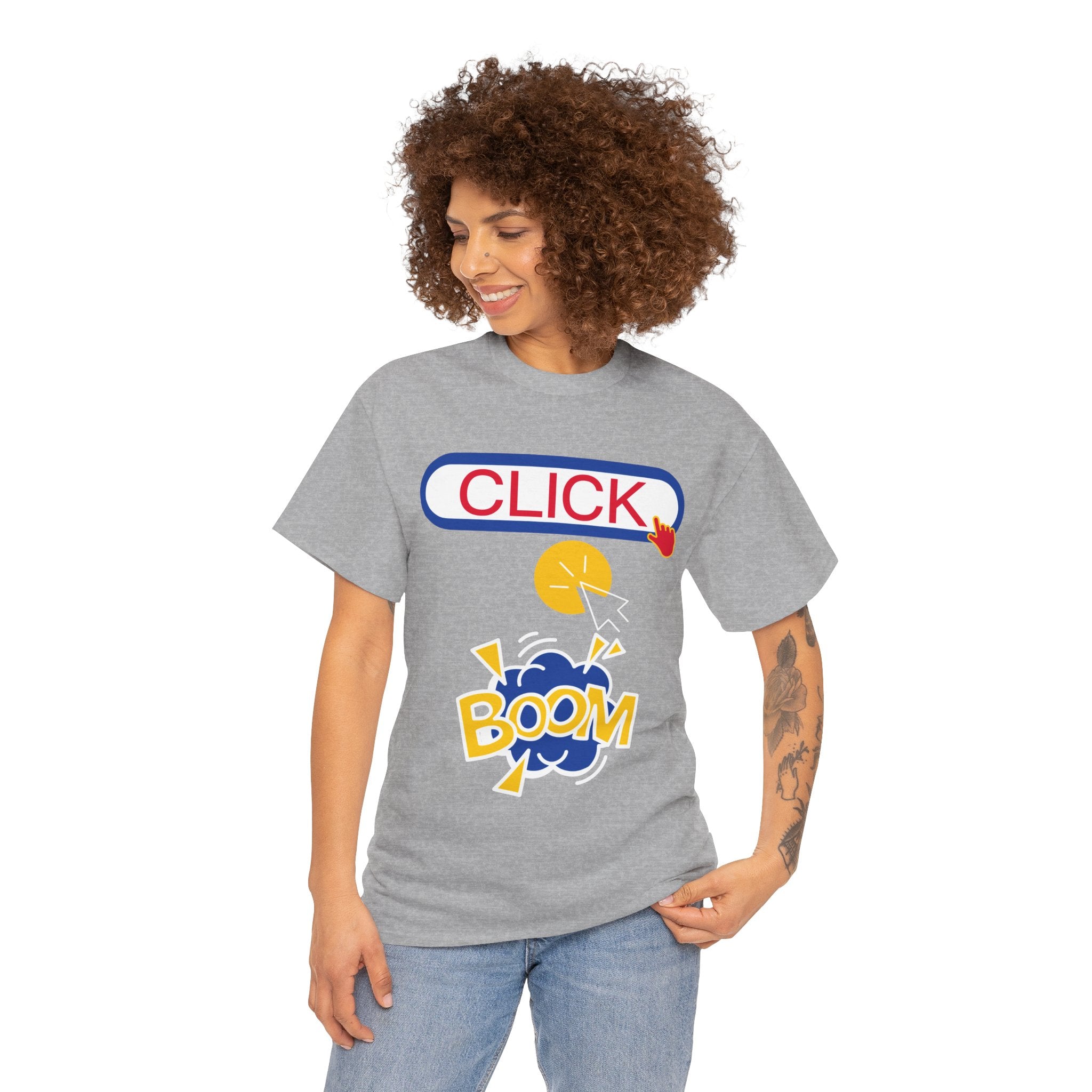 Click Click Boom Heavyweight Unisex Tee