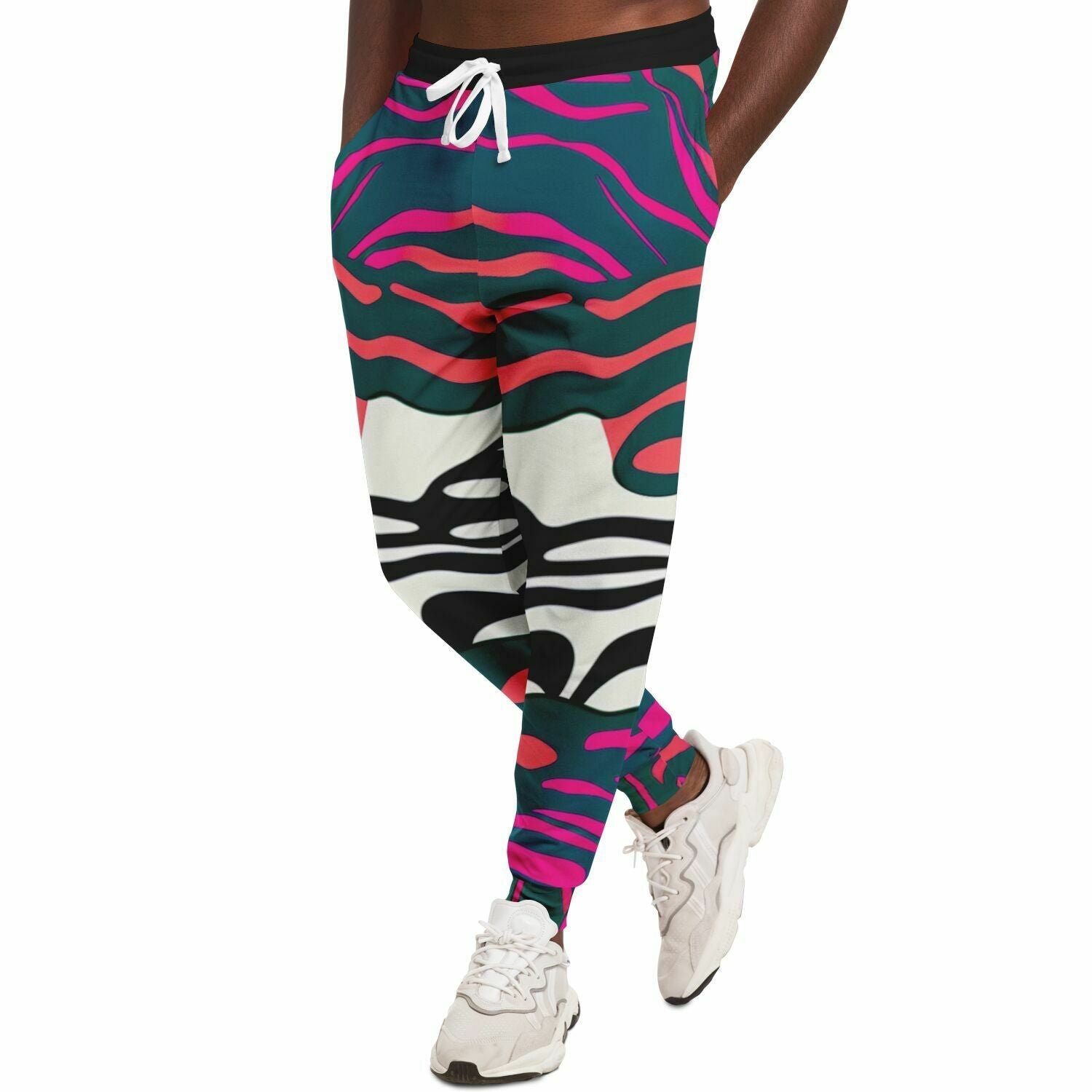 Electrified Zebra Eco-Poly Unisex Joggers