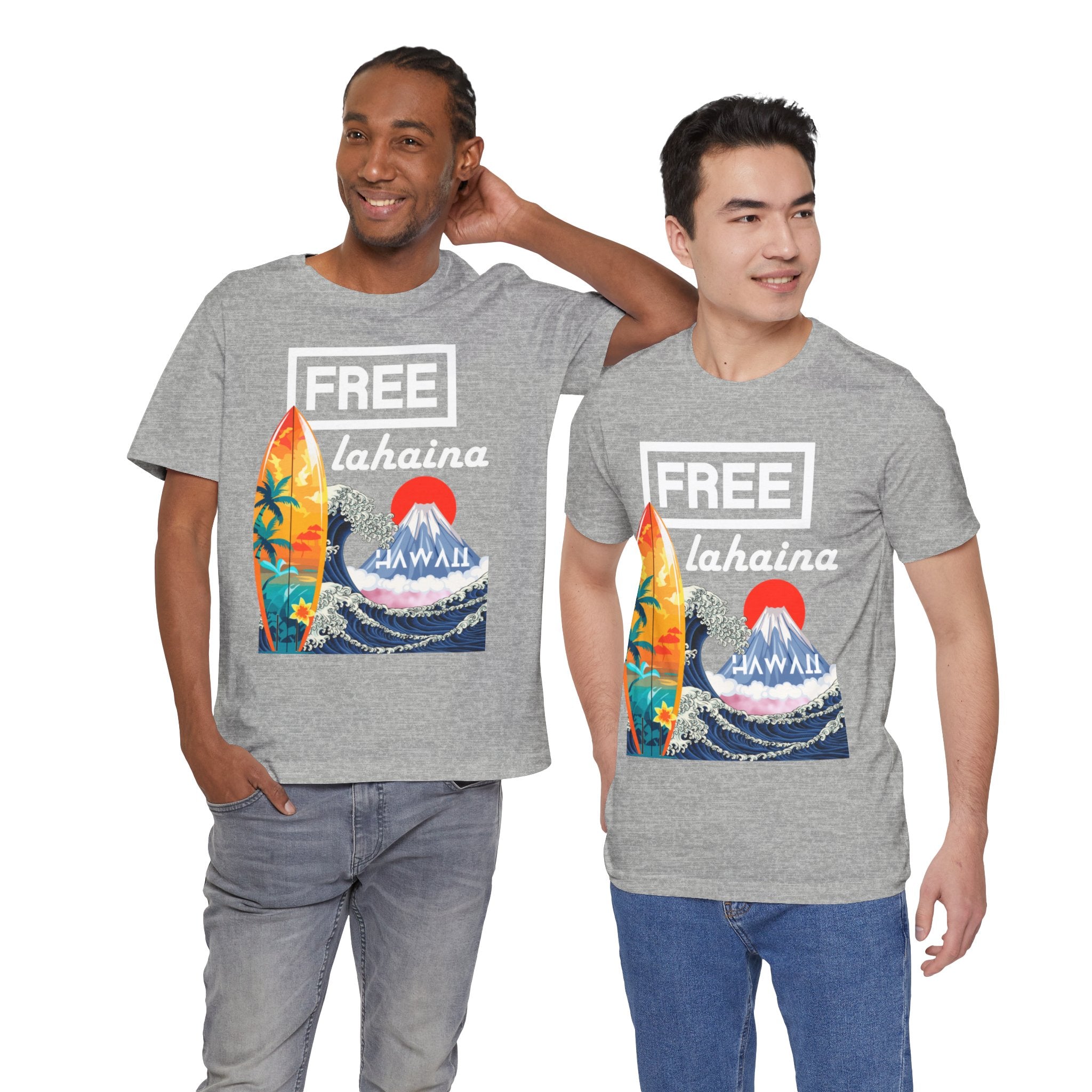 Free Lahaina Hawaii Short Sleeve Unisex Tee