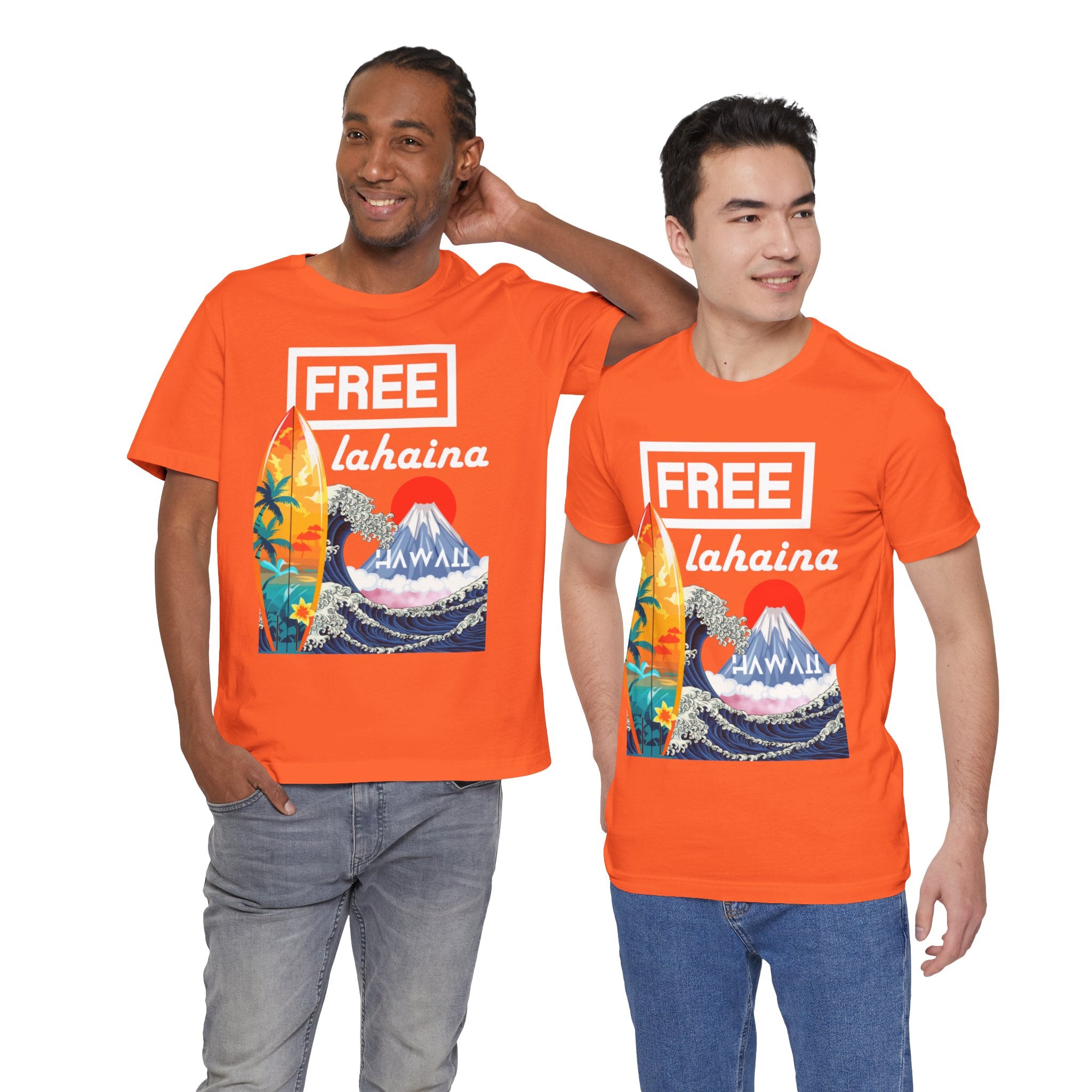 Free Lahaina Hawaii Short Sleeve Unisex Tee