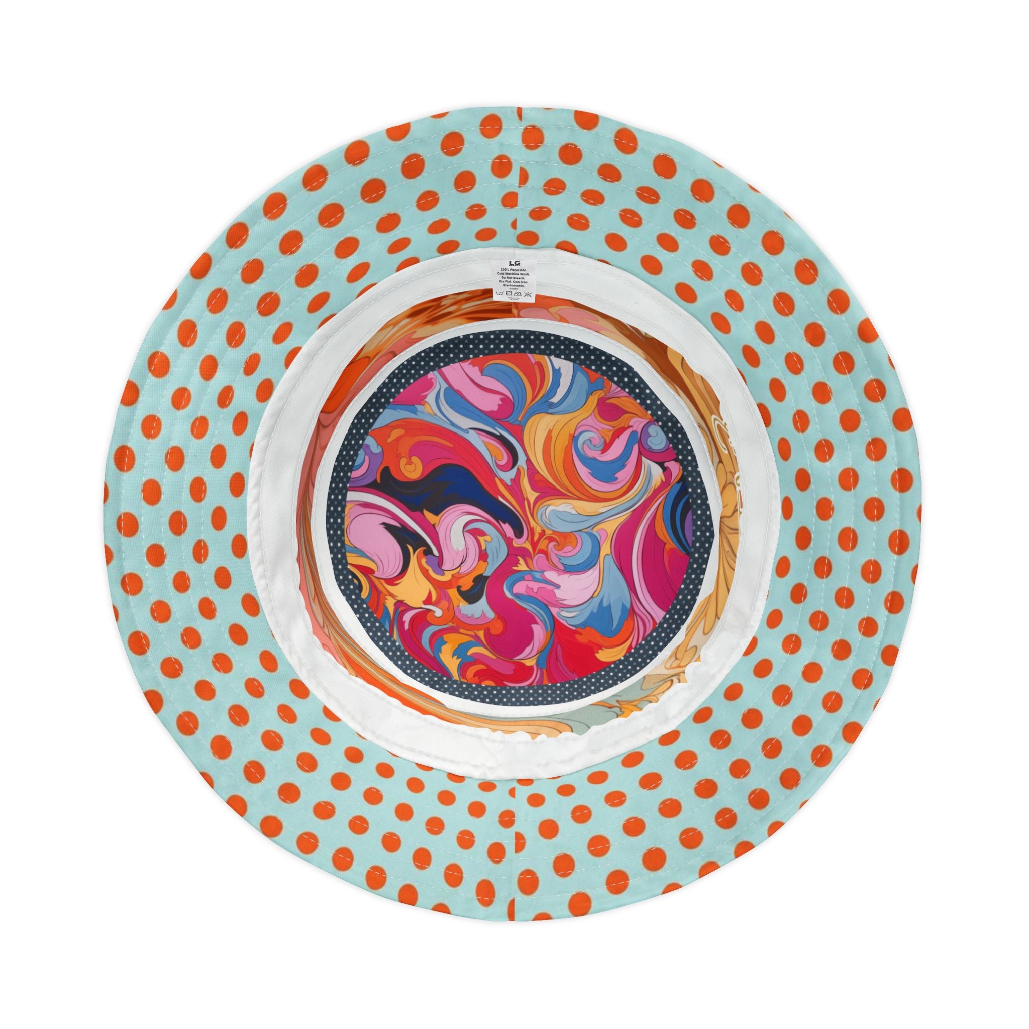 Retro Daisy Marmalade Swirl Vibrant Bucket Hat