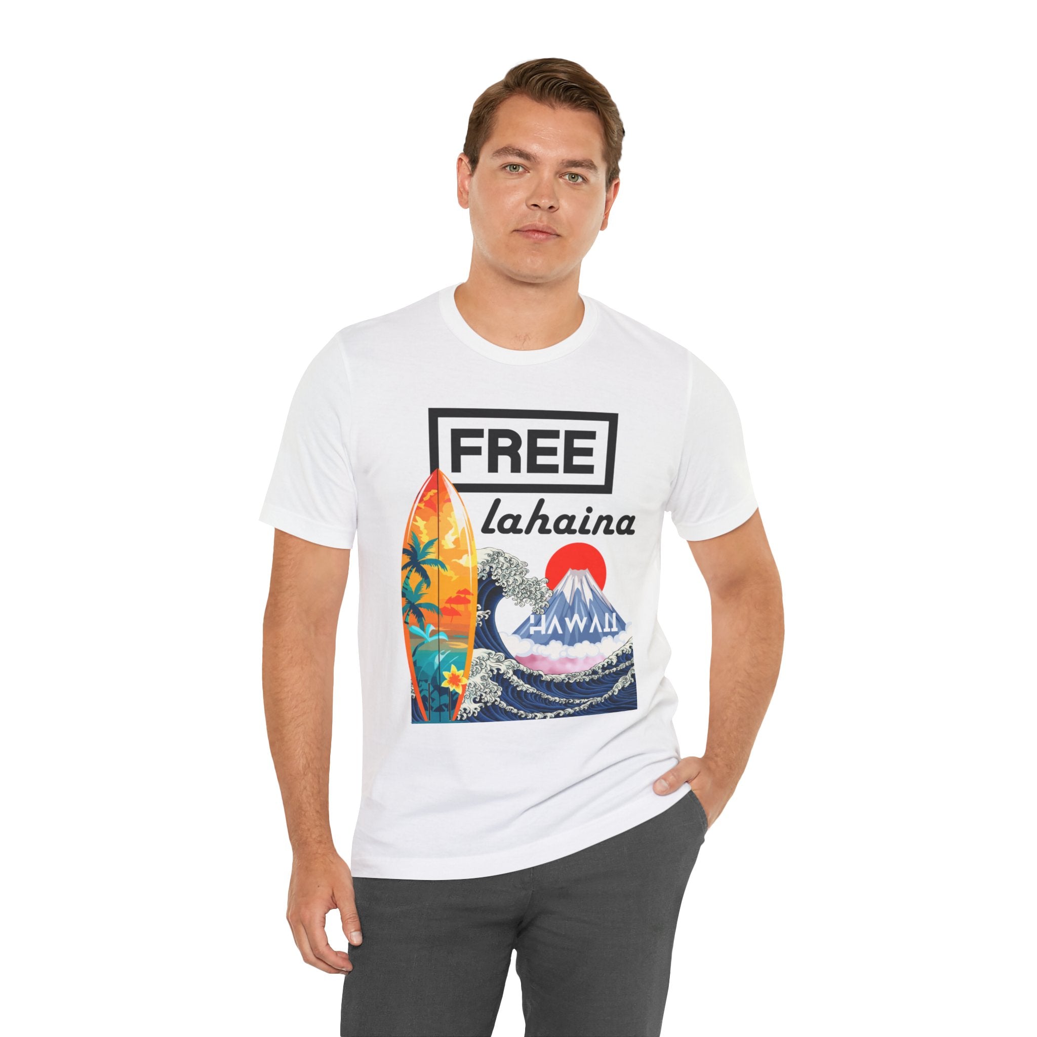 Free Lahaina Hawaii Short Sleeve Unisex Tee