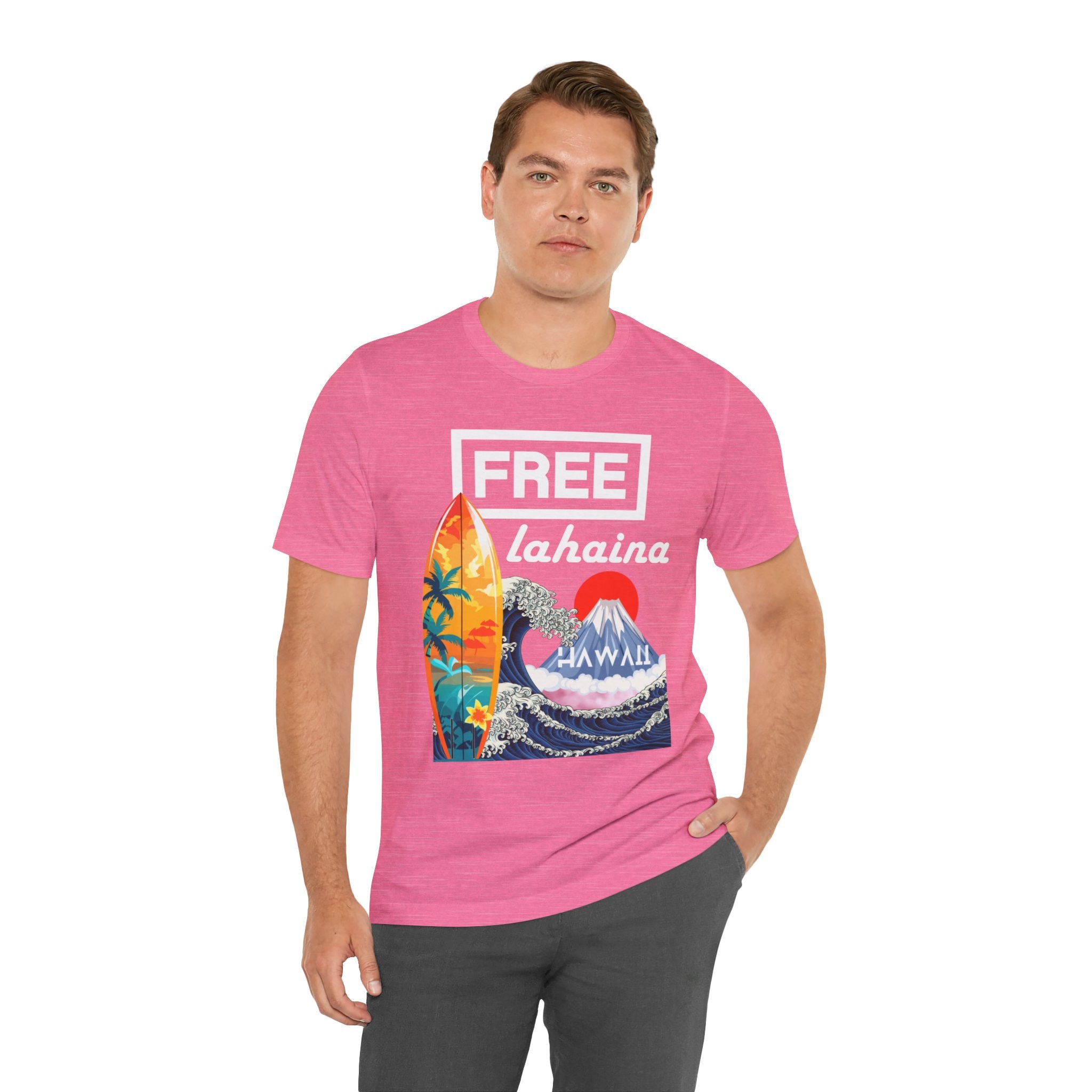 Free Lahaina Hawaii Short Sleeve Unisex Tee