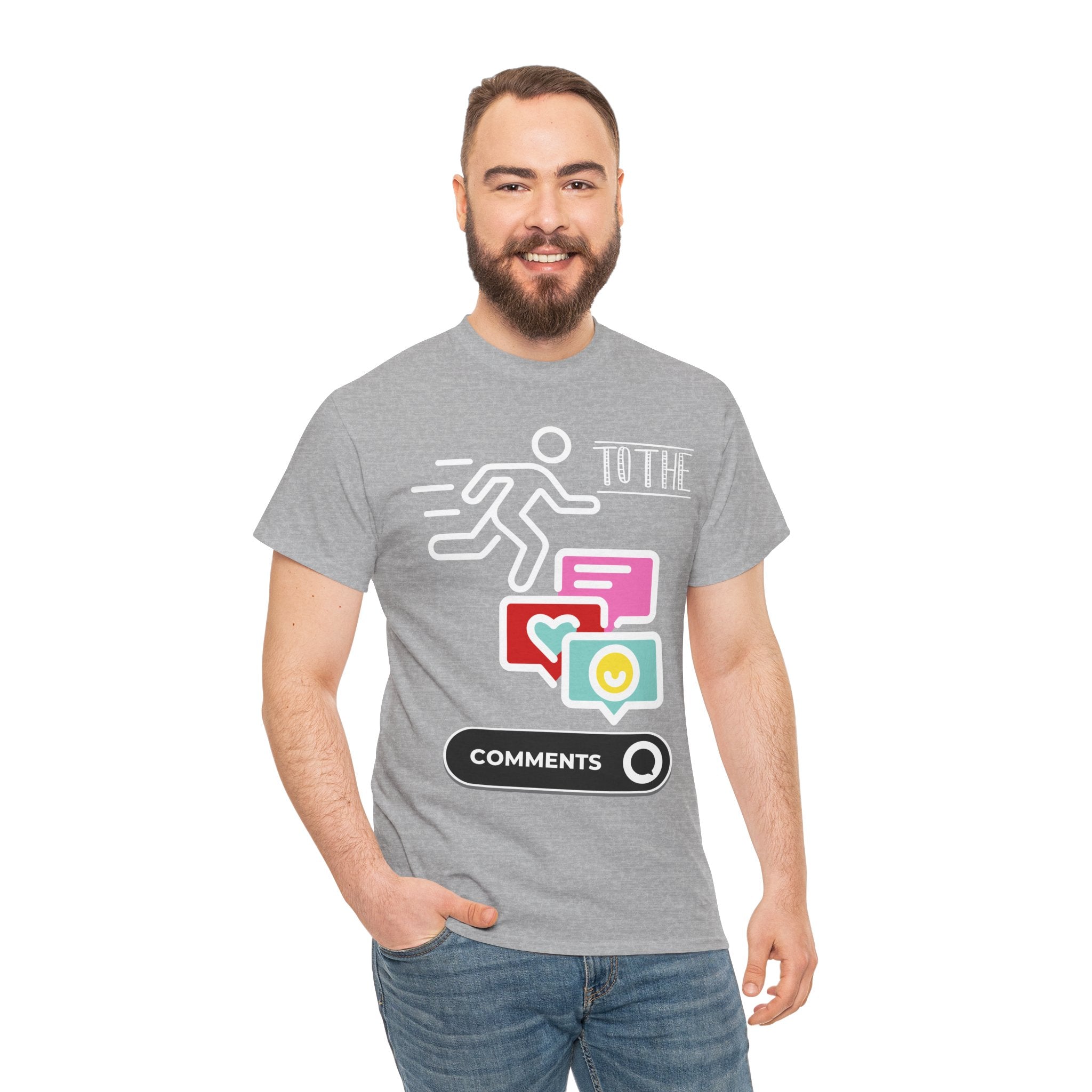 Straight to the Comments Heavyweight Unisex Tee